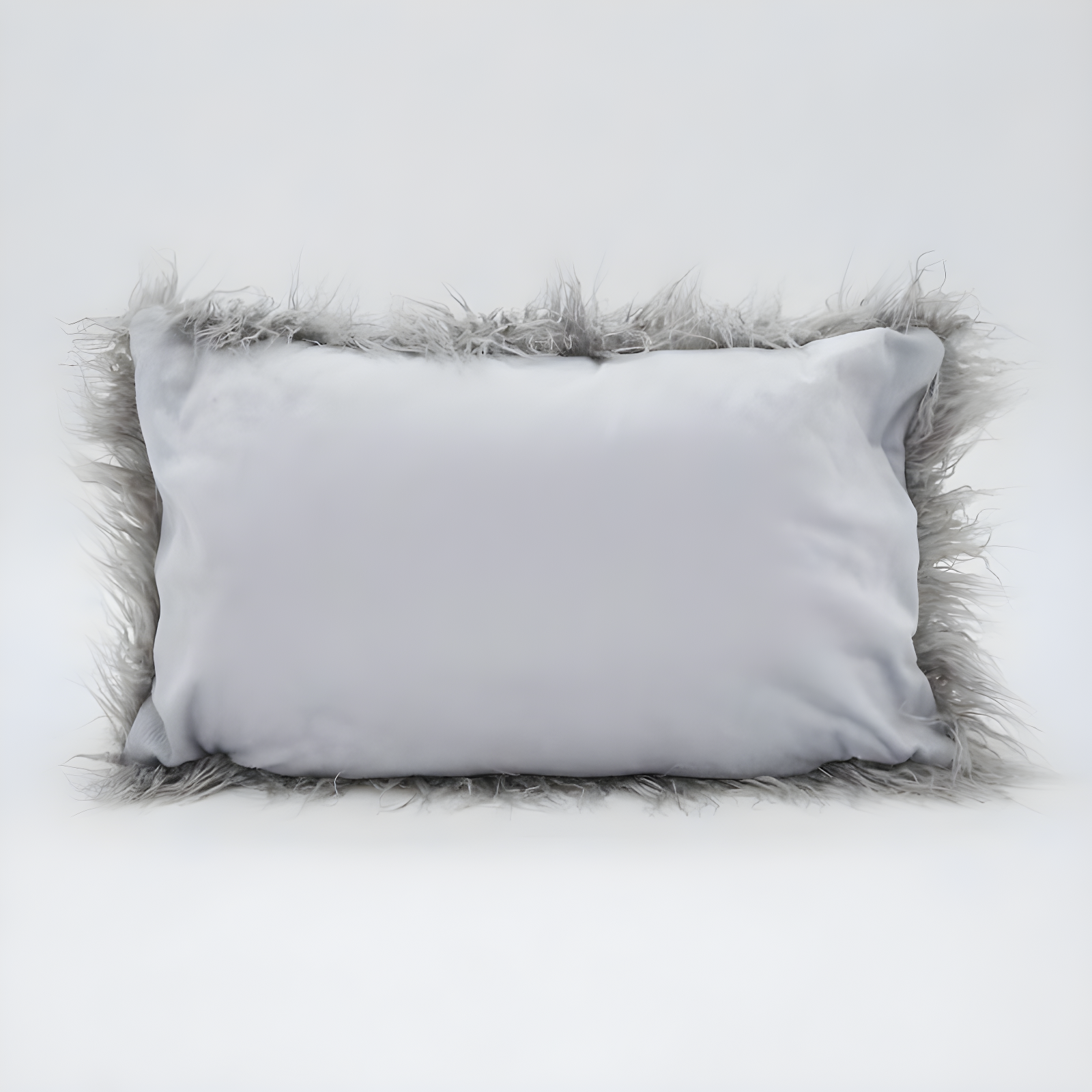 Saro Faux Mongolian Collection Faux Fur Throw Pillow