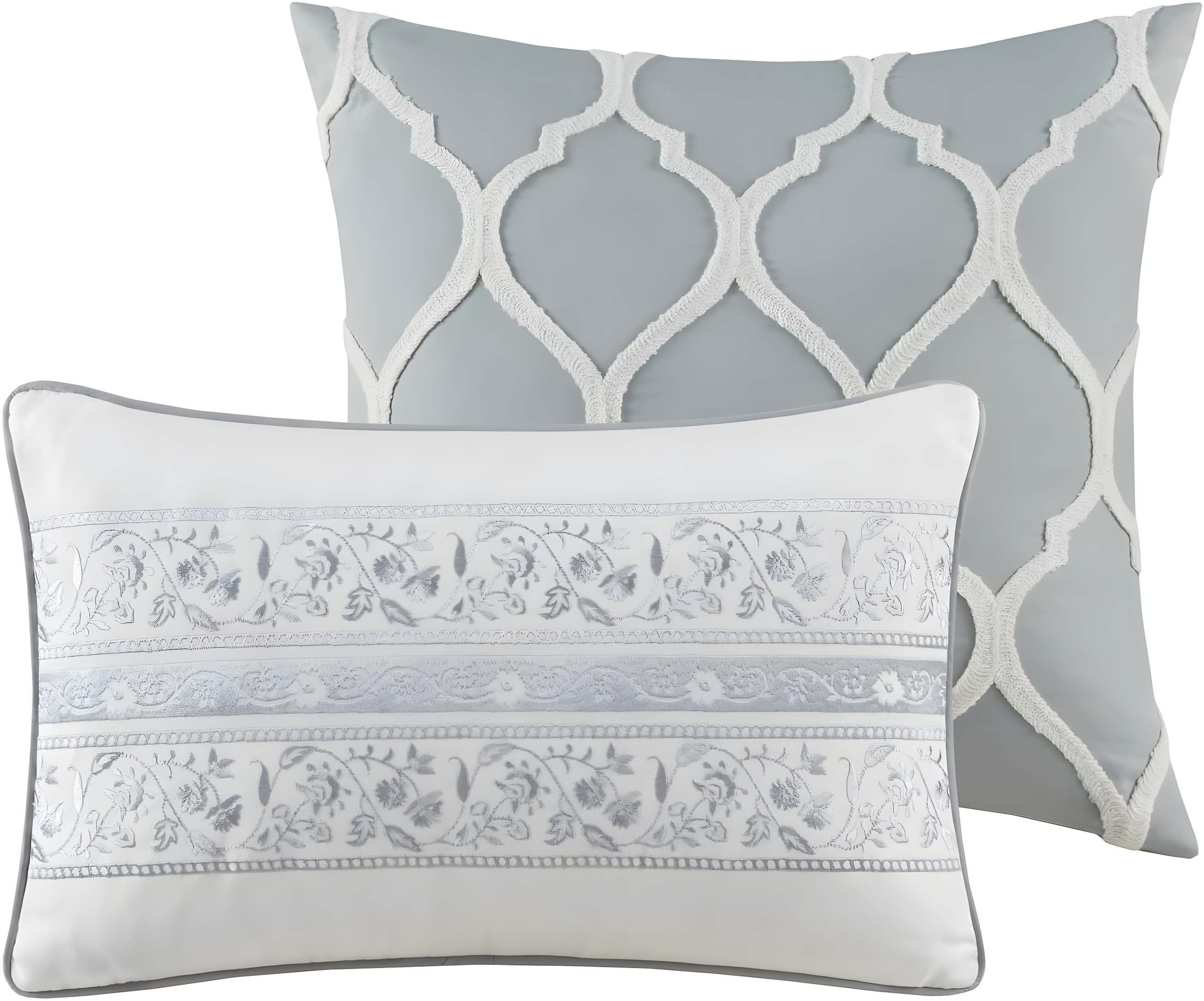 Hallie Gray Traditional 6 Piece 100% Cotton Comforter Set