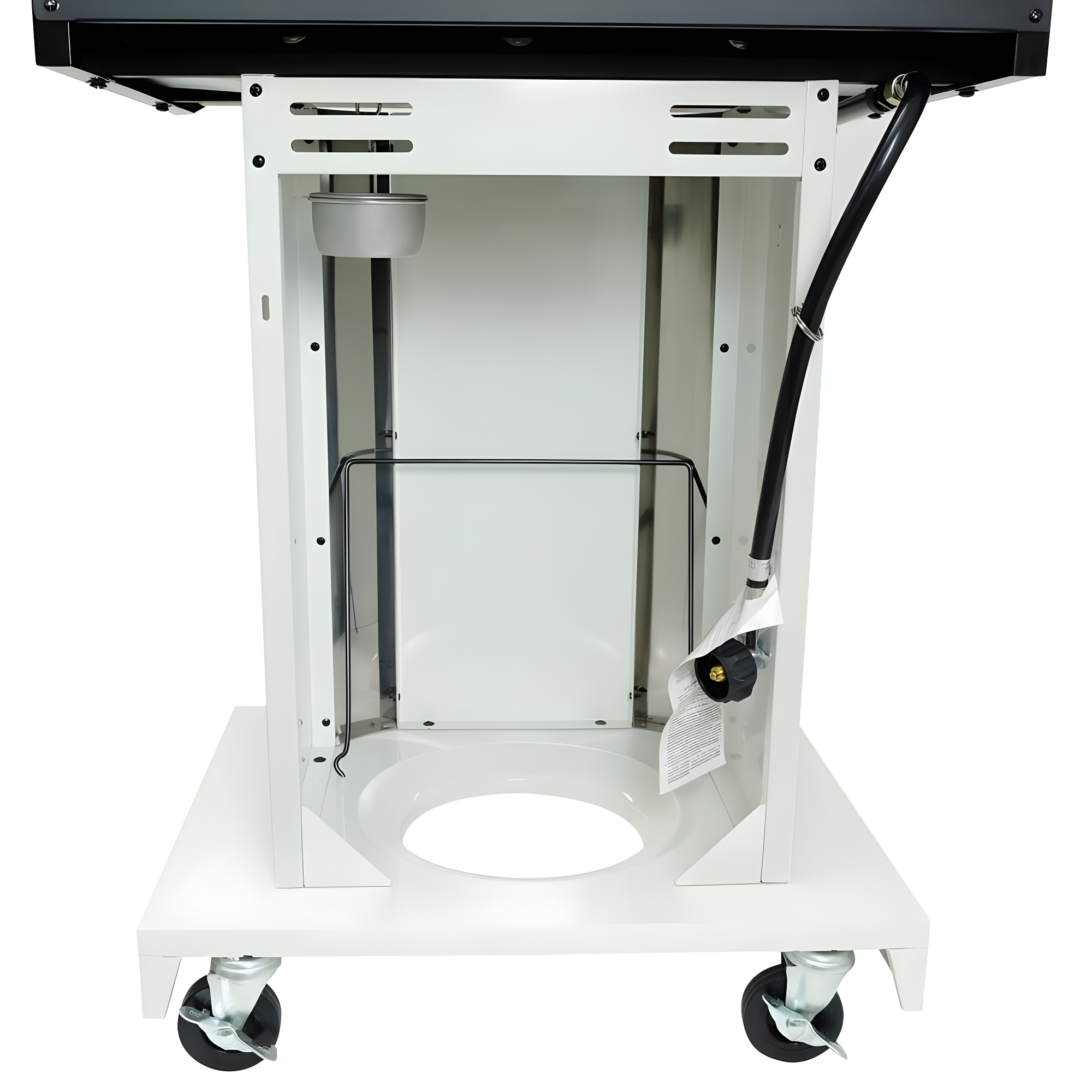 Kenmore 3-Burner Propane Gas Grill with Foldable Side Tables for Outdoor BBQ