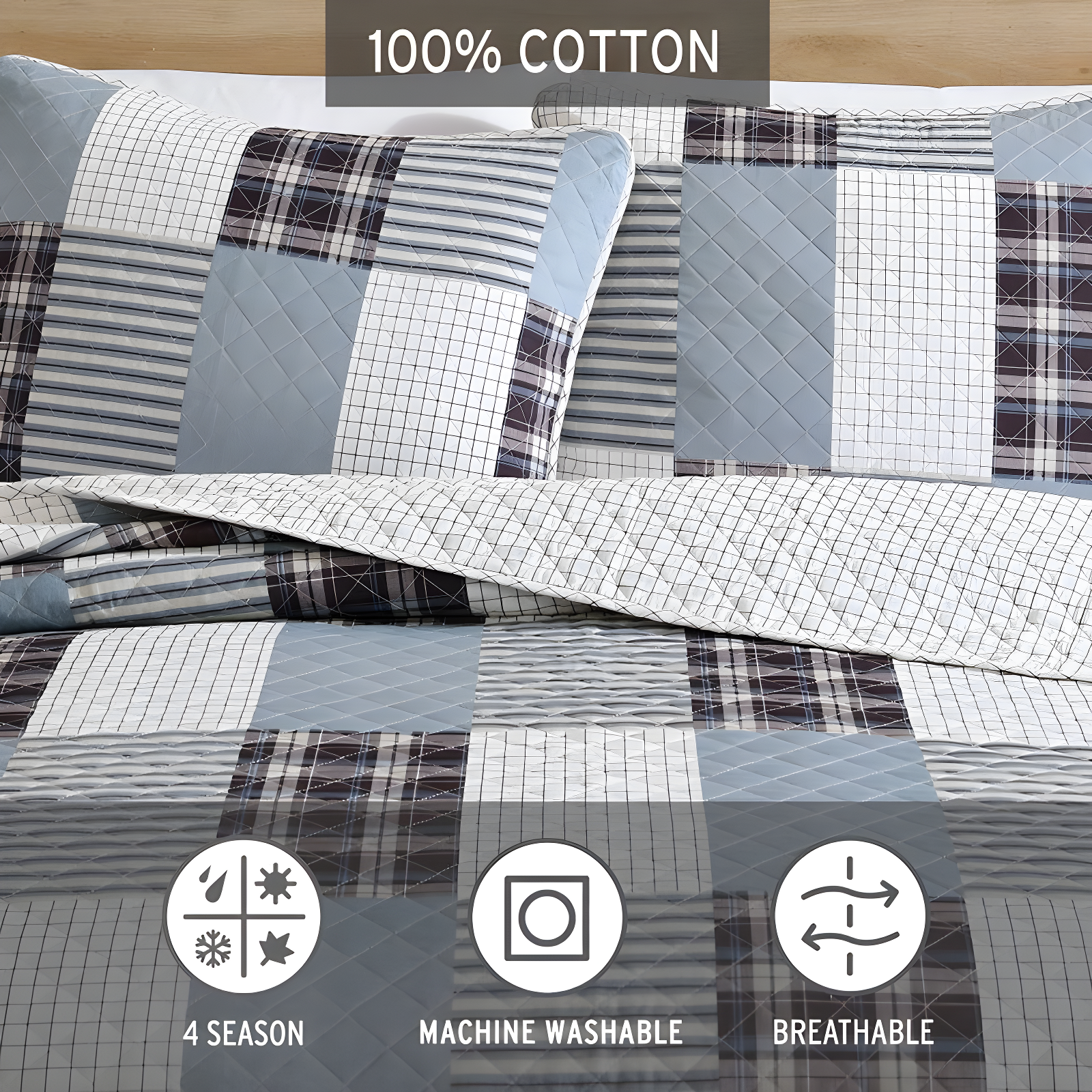 Eddie Bauer Eddie Bauer Camano Island Reversible Cotton Quilt Set