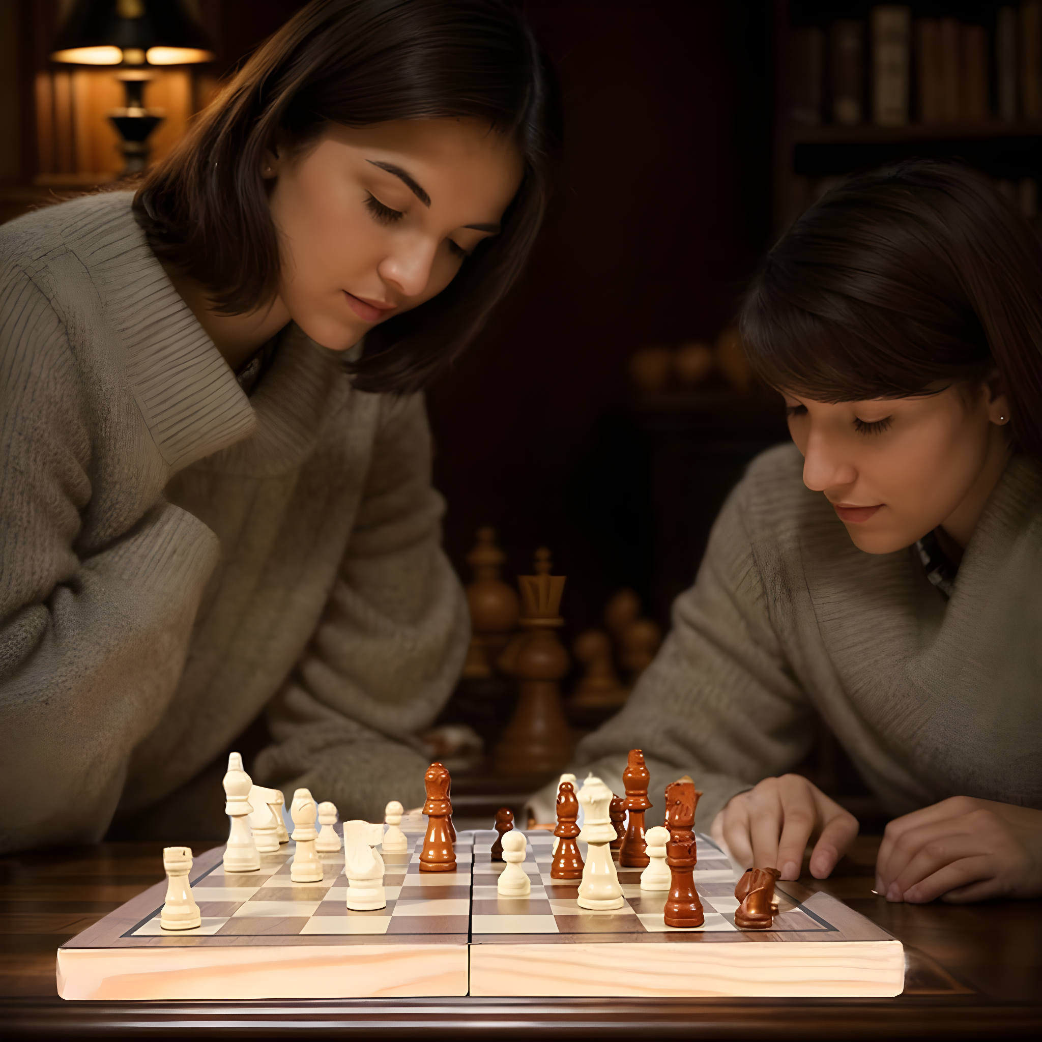 KiddiTouch 15 inch Magnetic Wooden Chess Set 2 in 1 Folding Chess Board Travel Chess Games for Adults and Kids