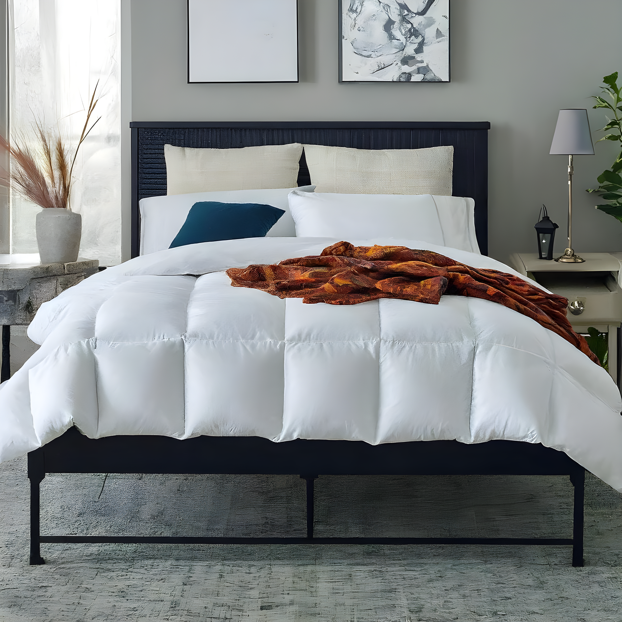 Martha Stewart Martha Stewart Tencel/Cotton Blend Tencel/Polyester-Filled Comforter - All Season