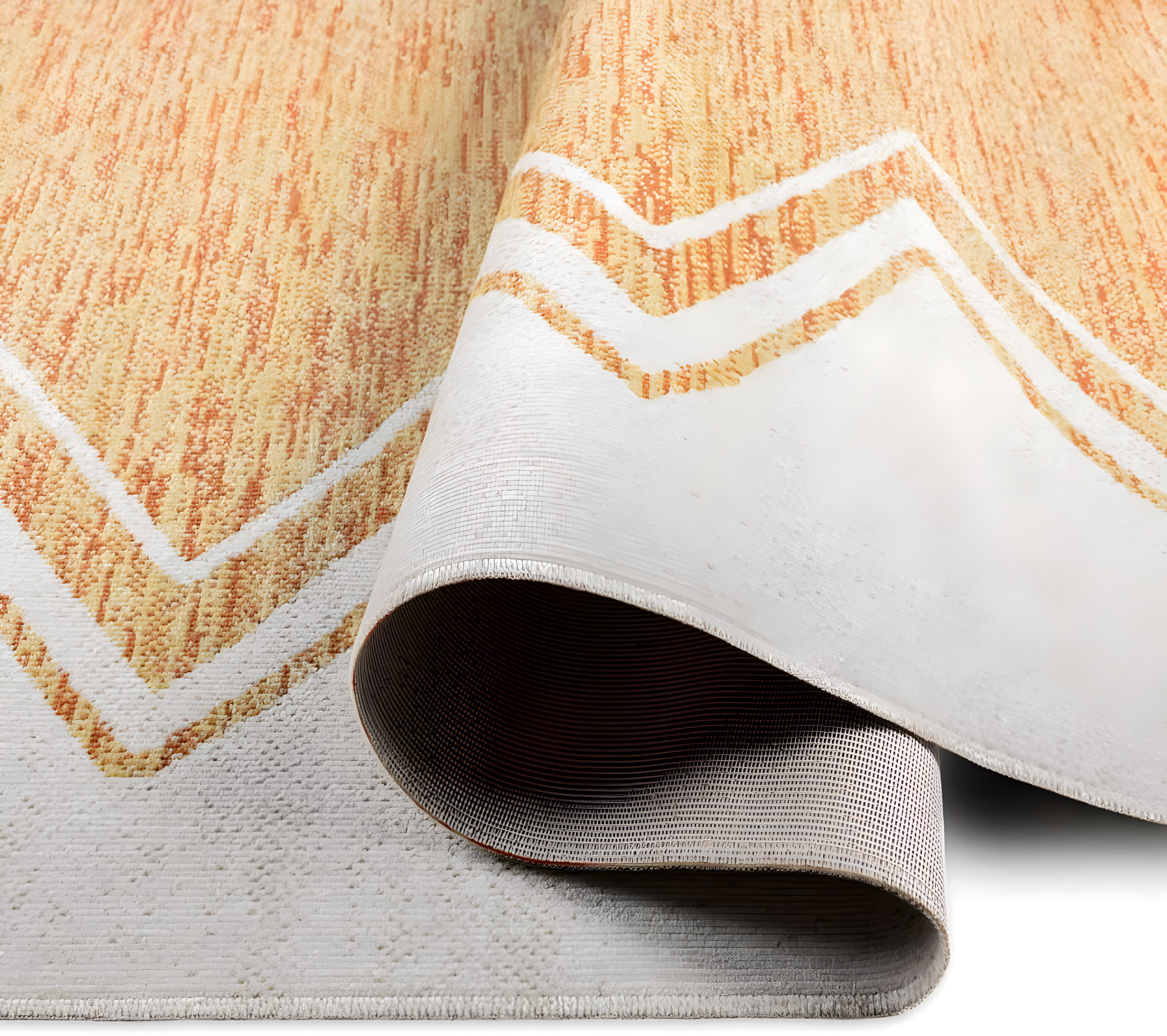 Nicole Miller New York Patio Sofia Indoor/Outdoor Area Rug, Ivory/Mustard