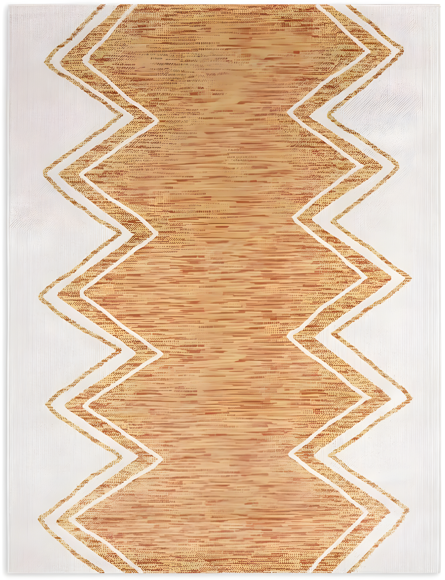 Nicole Miller New York Patio Sofia Indoor/Outdoor Area Rug, Ivory/Mustard