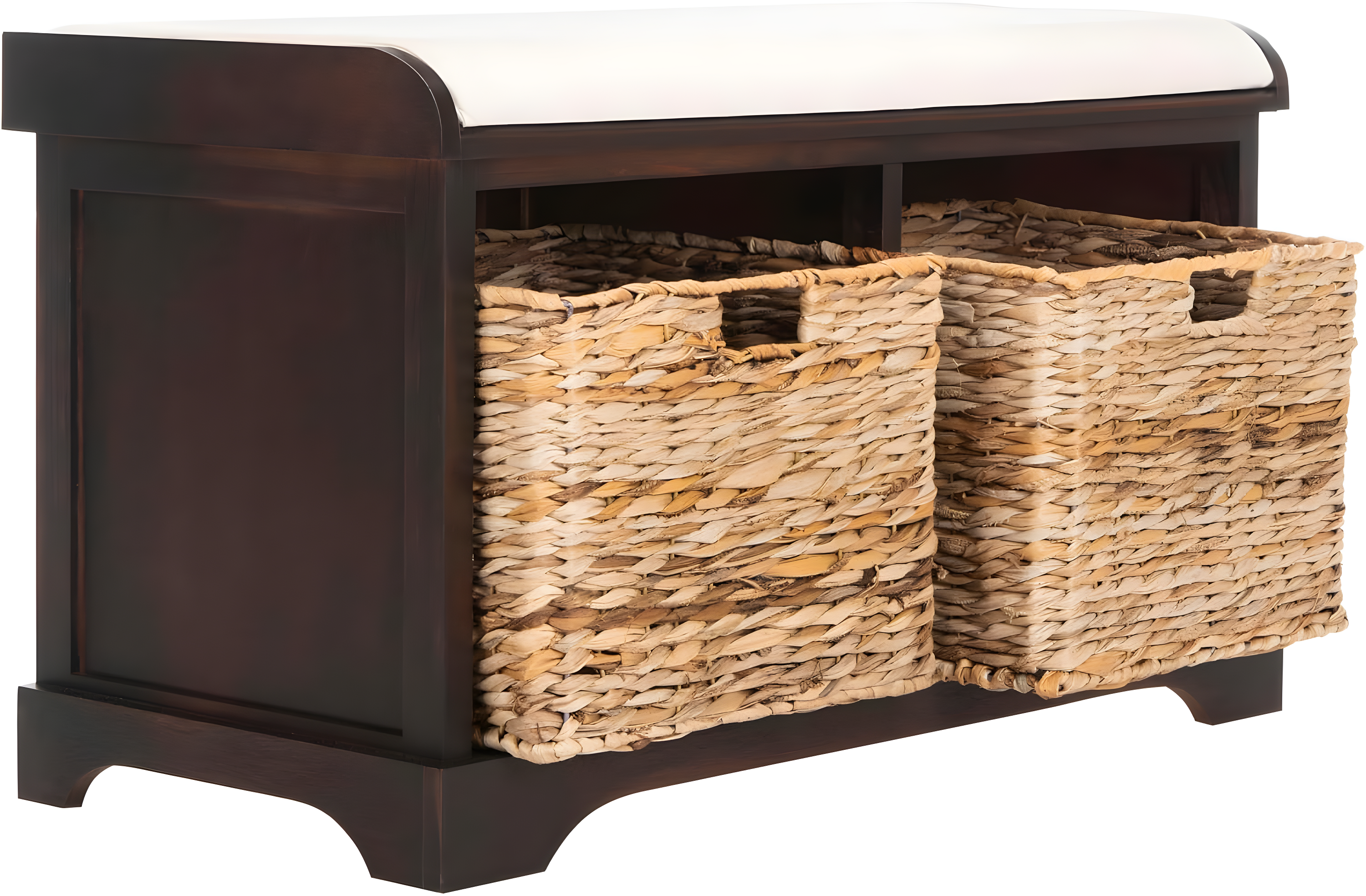 Freddy Wicker Storage Bench - AMH5736 - Brown - Safavieh