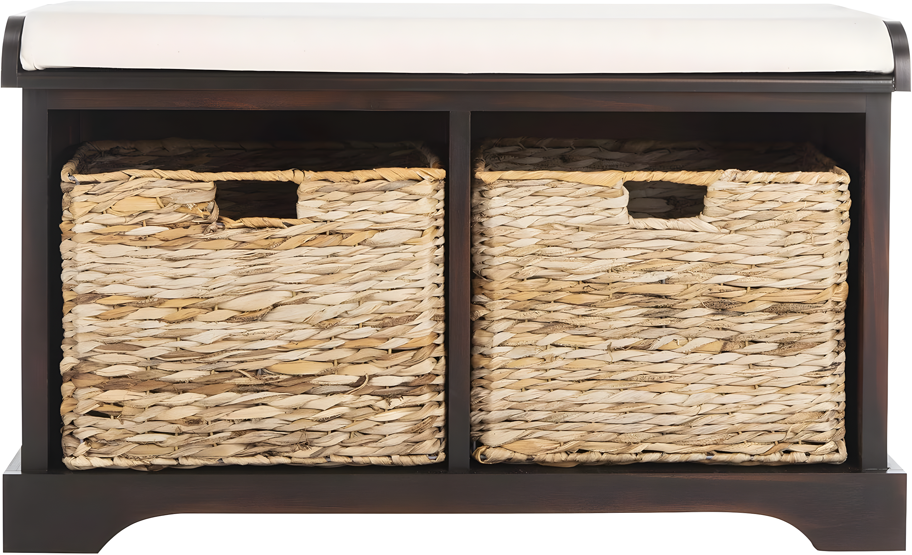 Freddy Wicker Storage Bench - AMH5736 - Brown - Safavieh