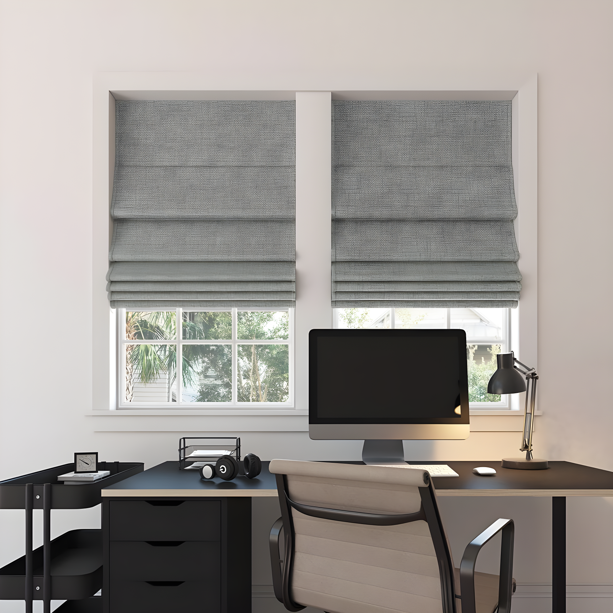 Sun Zero Thermal 100% Blackout Cordless Roman Shade