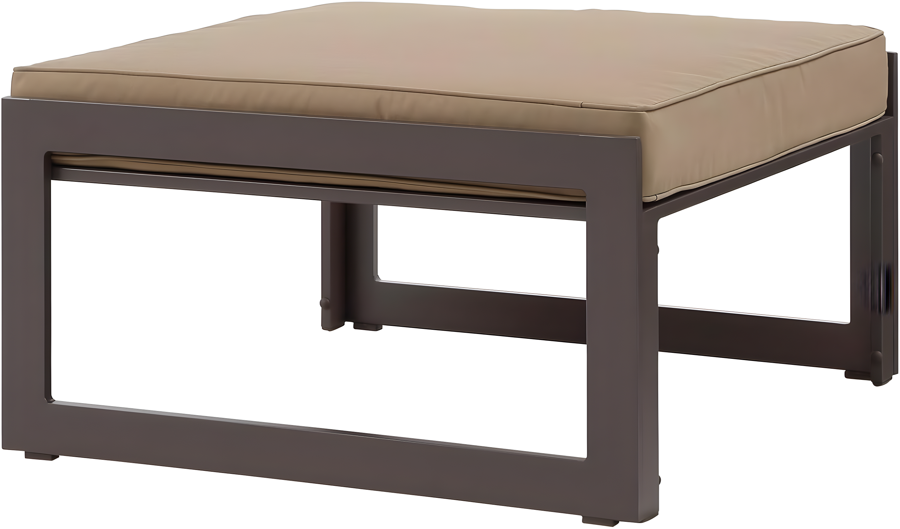 Modway Fortuna Outdoor Patio Ottoman in Brown Mocha