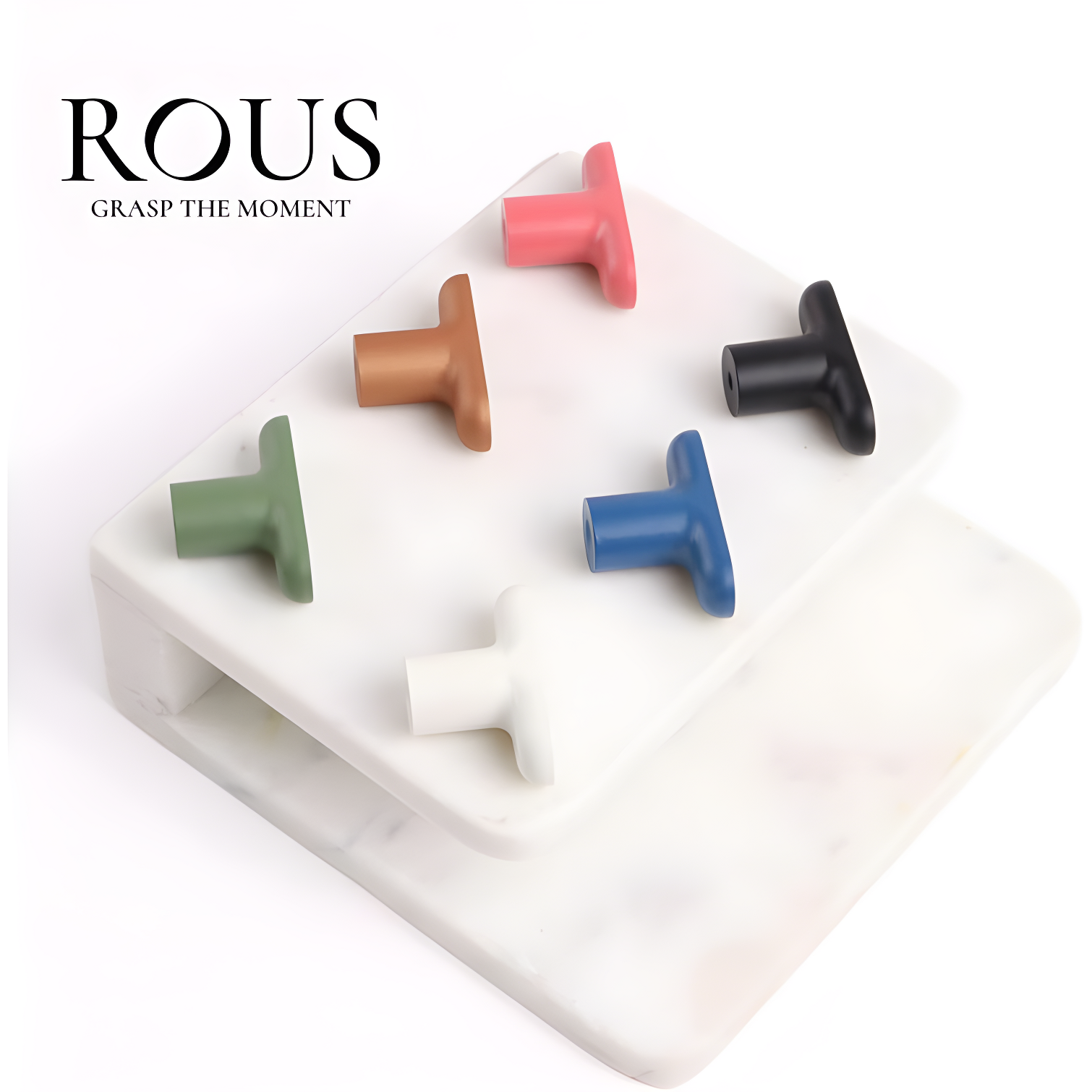 ROUS ROUS Mid-Century Modern Cabinet T Bar Drawer Knobs