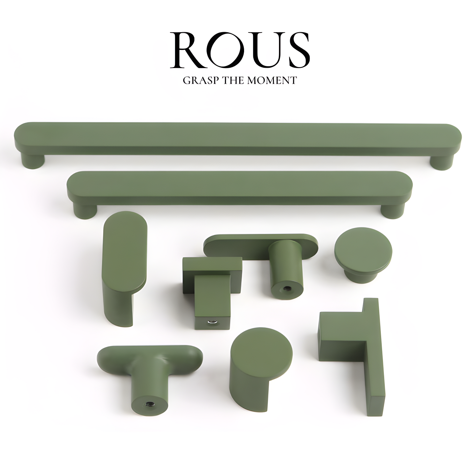 ROUS ROUS Mid-Century Modern Cabinet T Bar Drawer Knobs