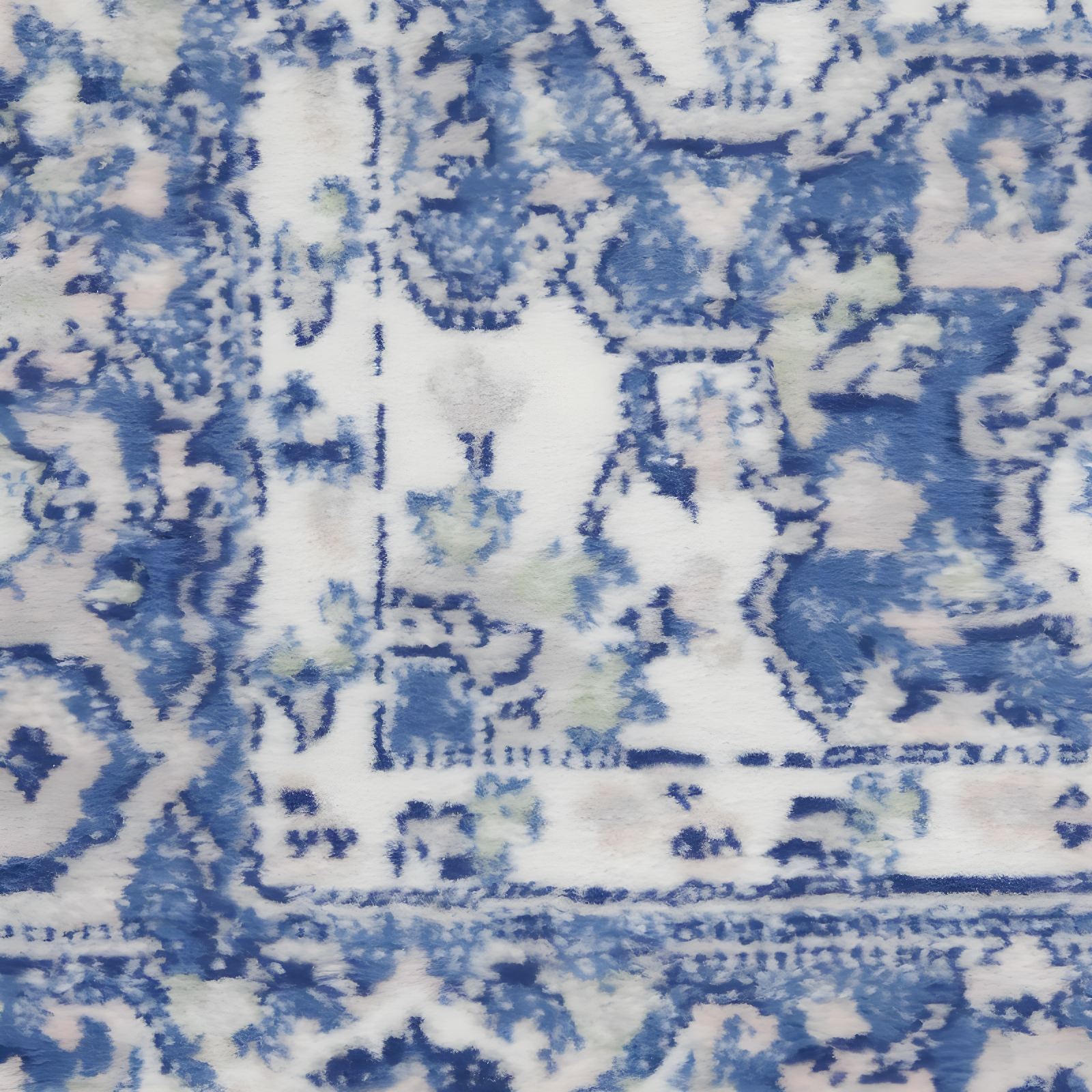 Nourison Whimsicle WHS03 Indoor only Area Rug - Grey Blue 2' x 6'