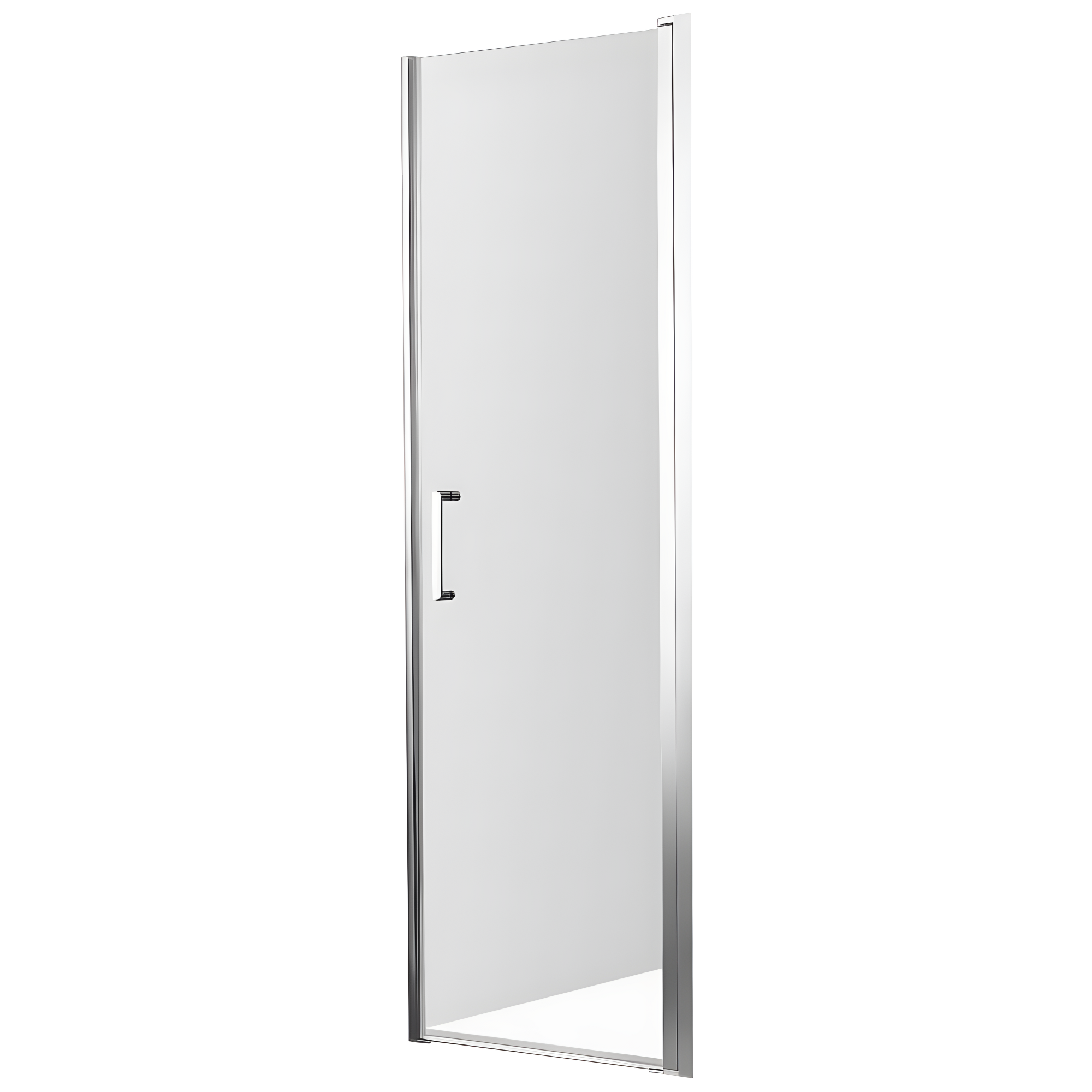 Lancer Series 29" W x 72" H Hinged Semi-Frameless Shower Door