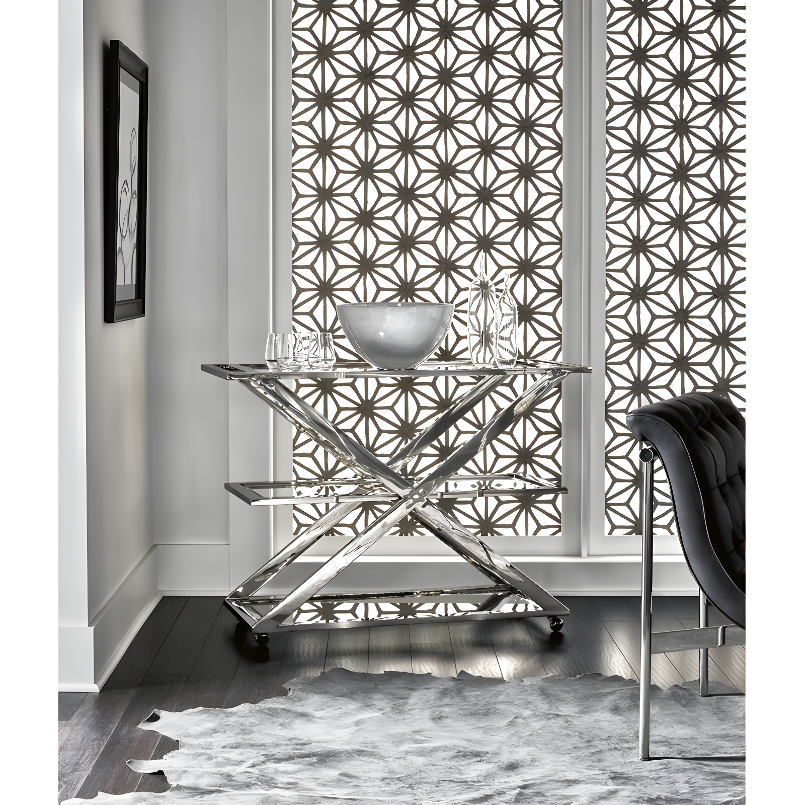 Universal Furniture Metal Bar Cart