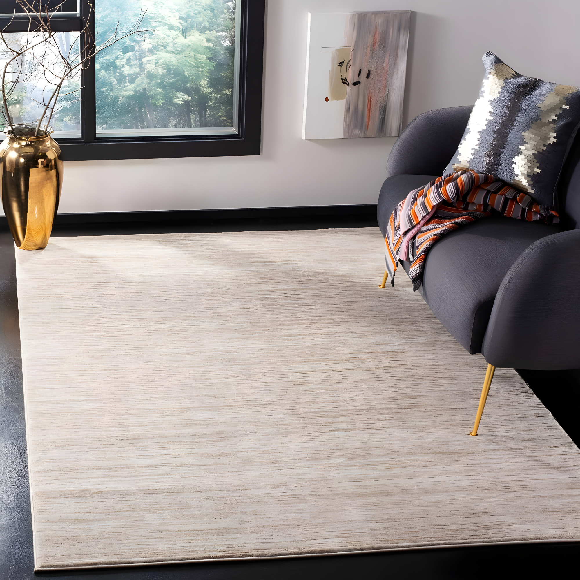 Vision VSN606 Power Loomed Indoor Area Rug - Creme - 5'1"x7'6" - Safavieh