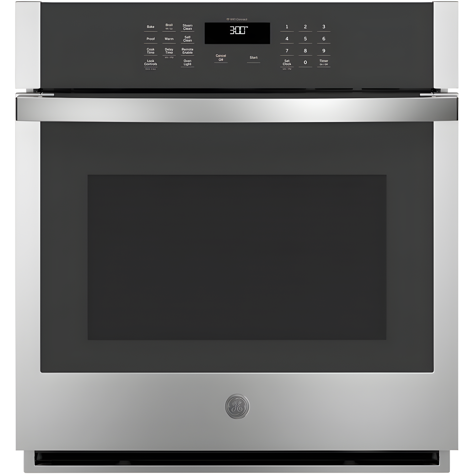GE Appliances GE Smart Appliances Smart Built-in 27" Self-Cleaning Electric Single Wall Oven JKS3000SNSS