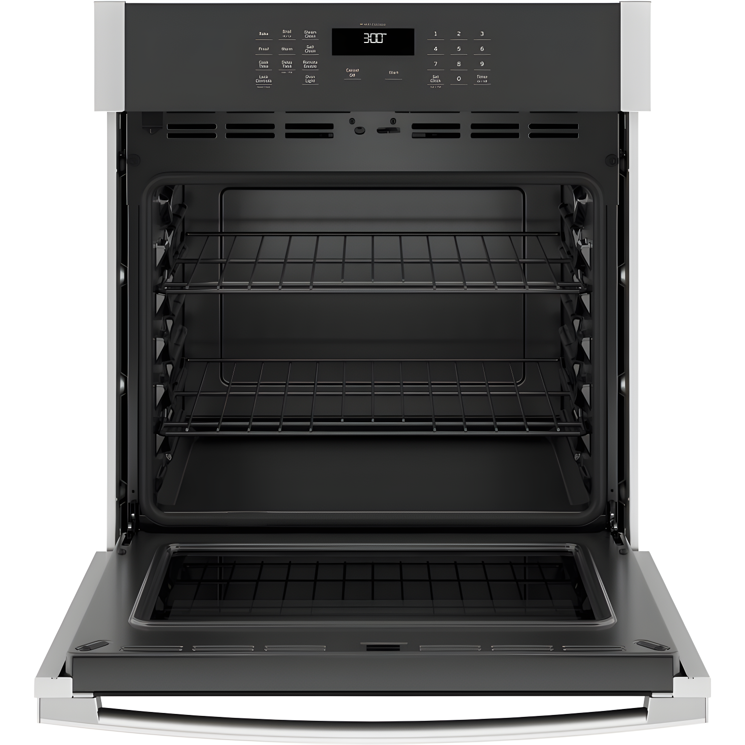 GE Appliances GE Smart Appliances Smart Built-in 27" Self-Cleaning Electric Single Wall Oven JKS3000SNSS