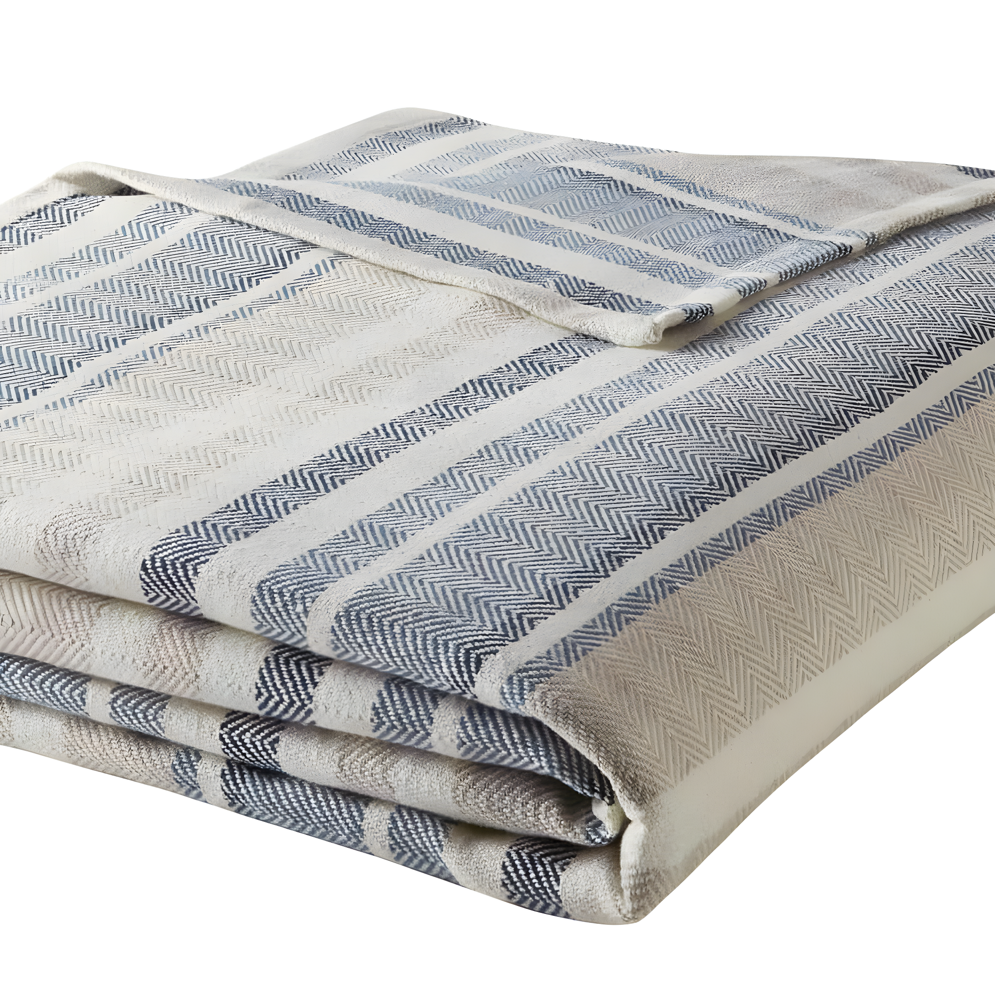Eddie Bauer Herringbone Cotton Reversible Blanket