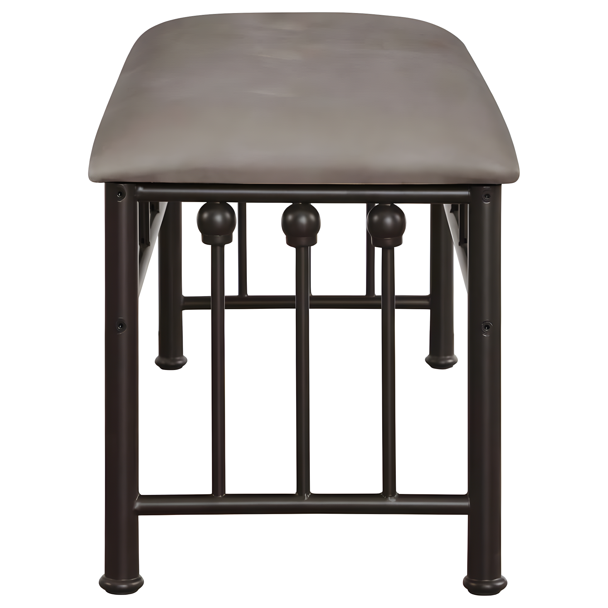 Coaster Livingston Traditional Upholstered Bench Brown/Dark Bronze