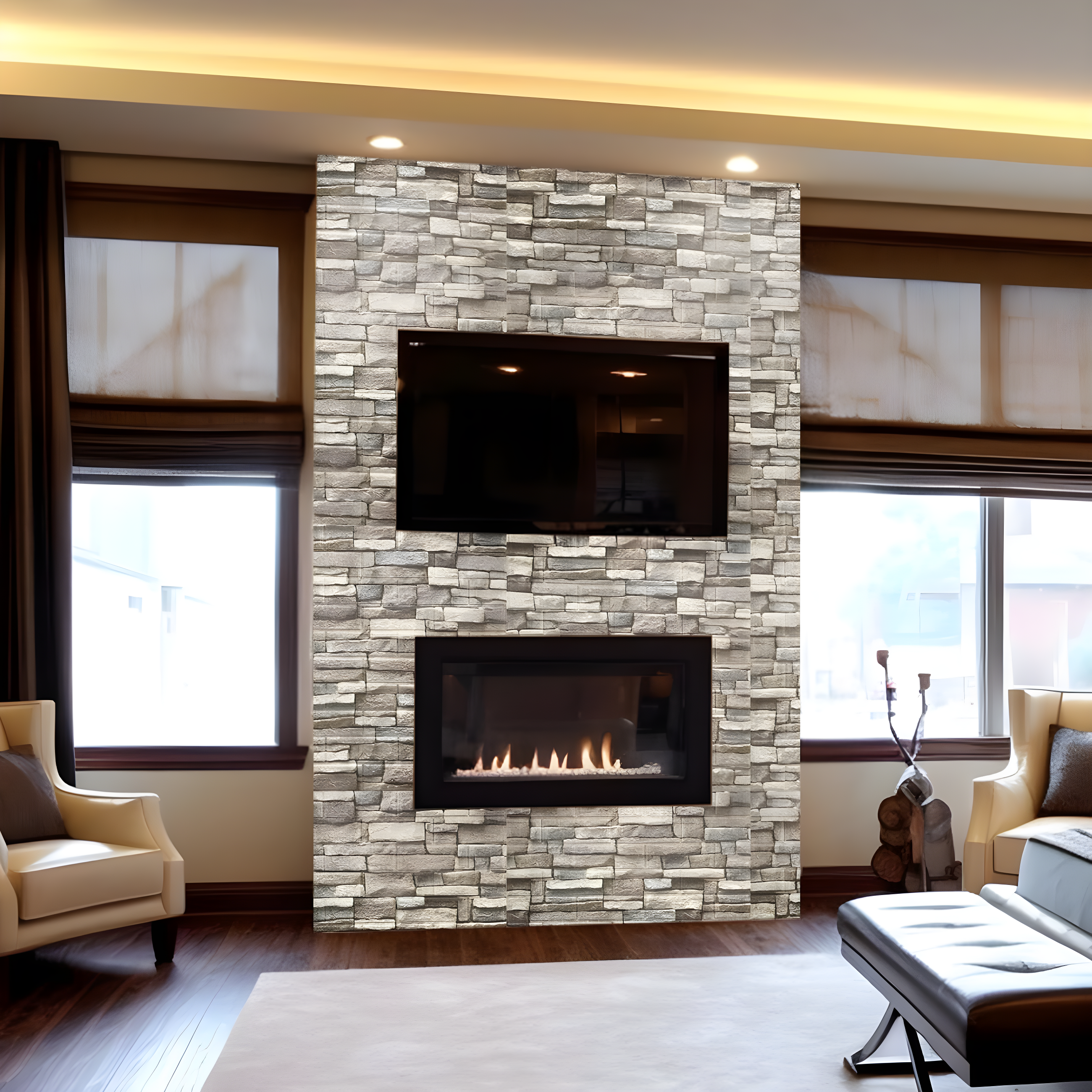 Yutianli 20PSC 3D Wall Panels Peel and Stick Faux Brick Wall Panels Self-Adhesive 3D Brick Wallpaper Foam Stone Wall Panel