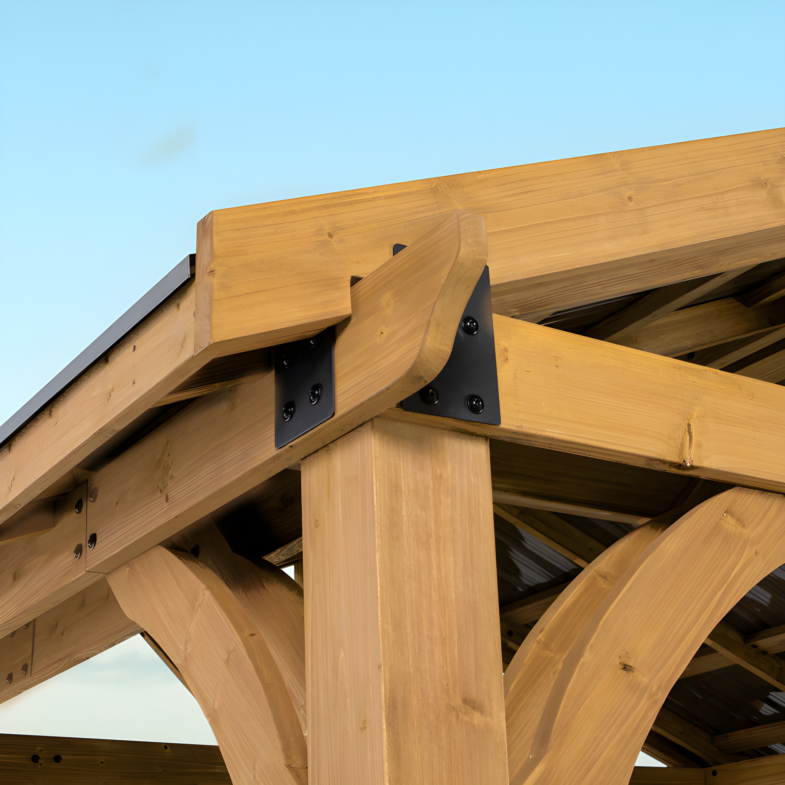 Backyard Discovery Arlington 12 Ft. W x 10 Ft. D Solid Wood Patio Gazebo