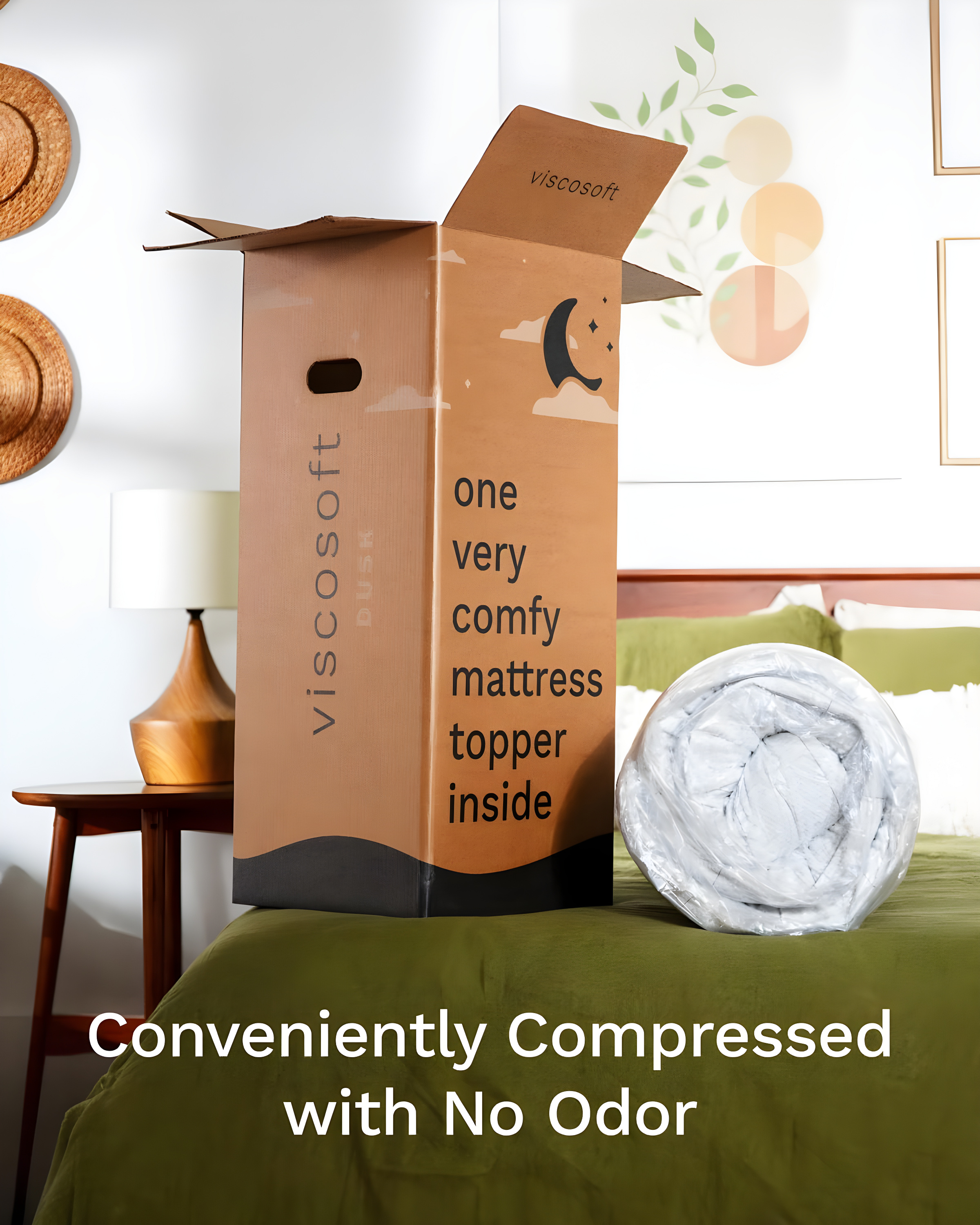 Mattress Topper - 2 Inch - CertiPUR-US Certified Memory Foam - Dusk by Viscosoft  Twin