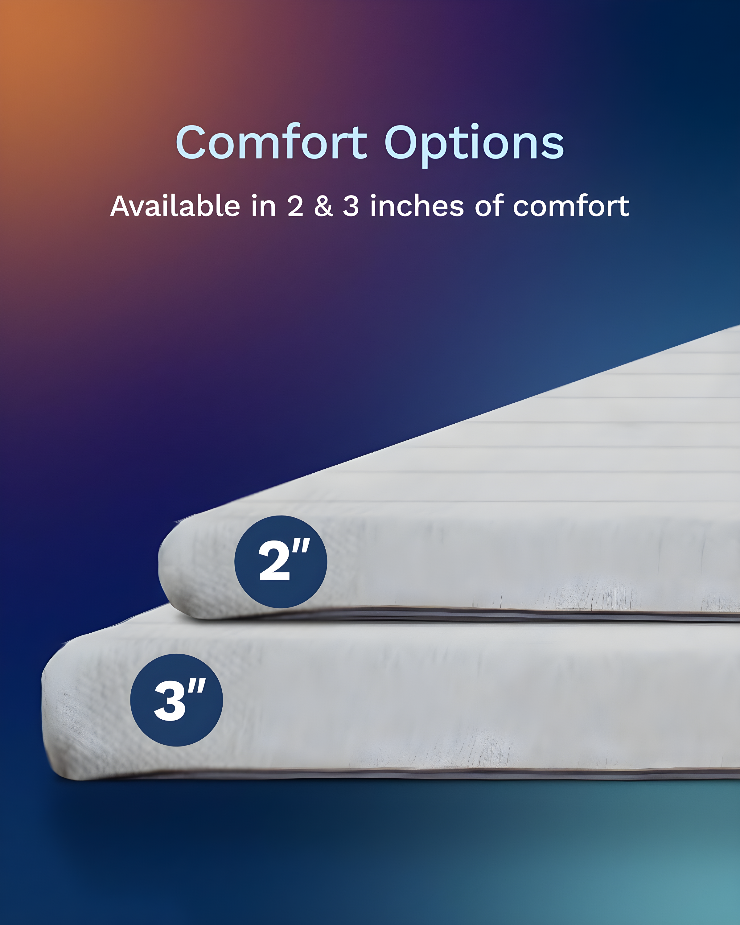 Mattress Topper - 2 Inch - CertiPUR-US Certified Memory Foam - Dusk by Viscosoft  Twin