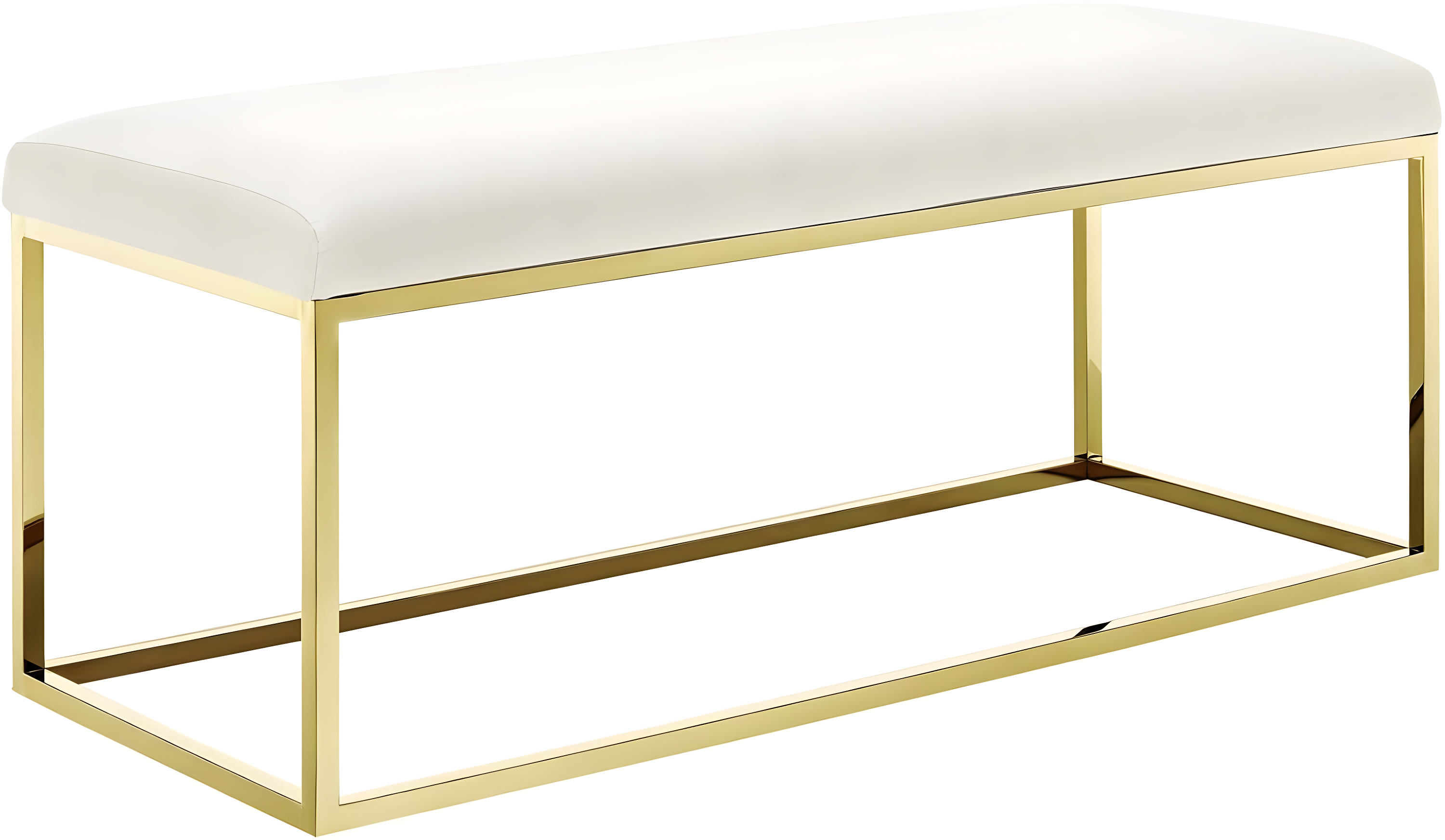 Anticipate Fabric Bench Gold Ivory