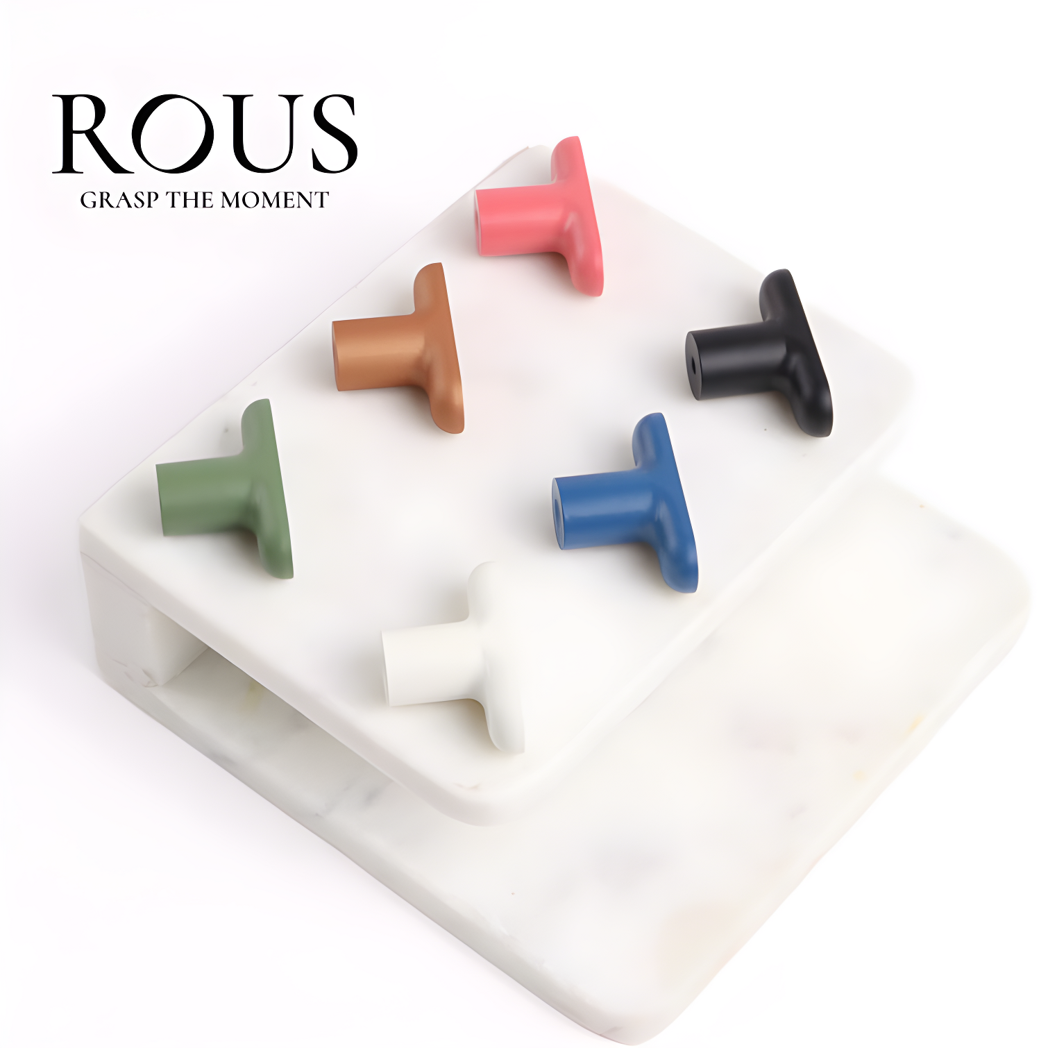 ROUS ROUS Mid-Century Modern Cabinet T Bar Drawer Knobs