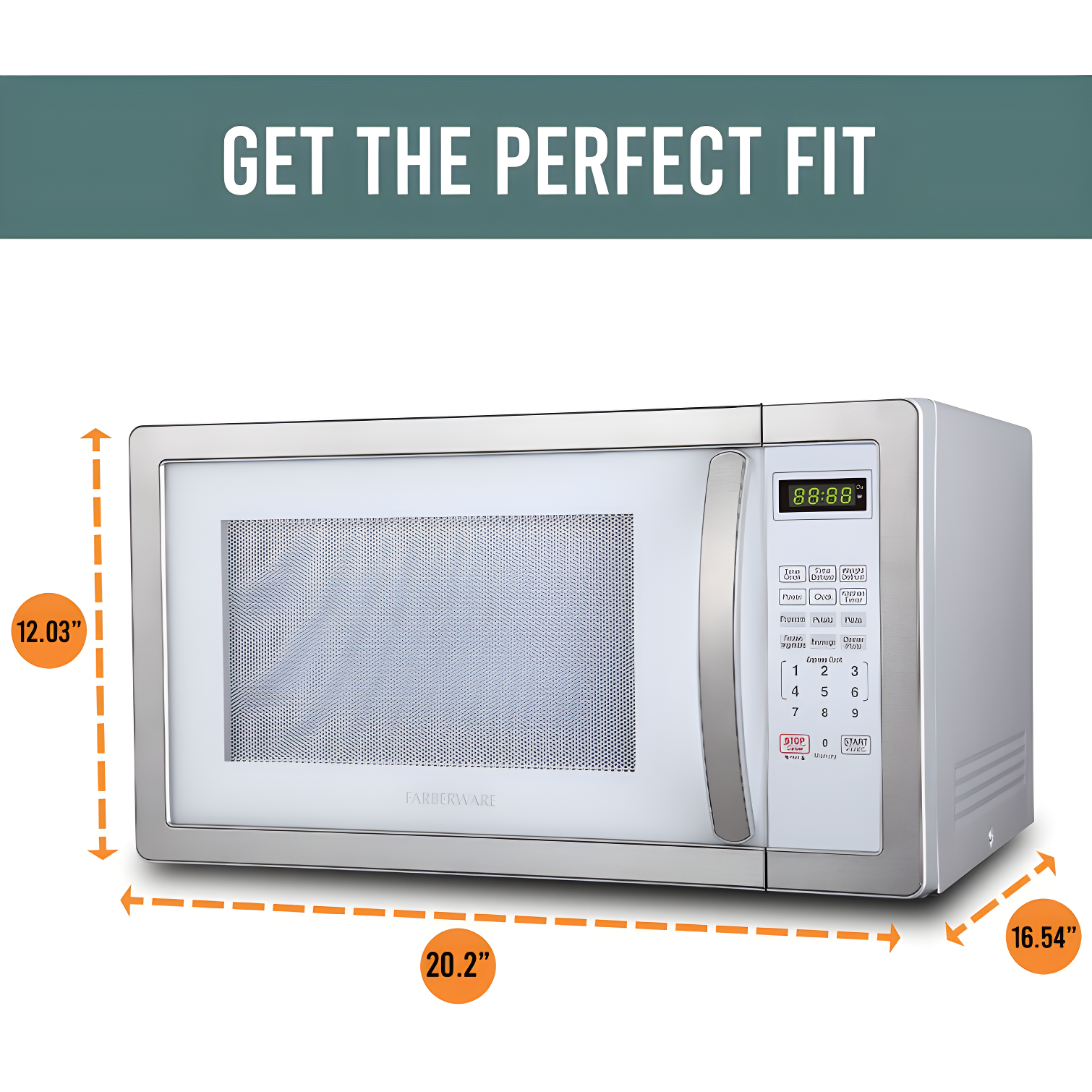 Farberware Farberware Classic Countertop Microwave Oven, 1.1 Cubic Feet cu. ft., 1000 watts, with Child Lock