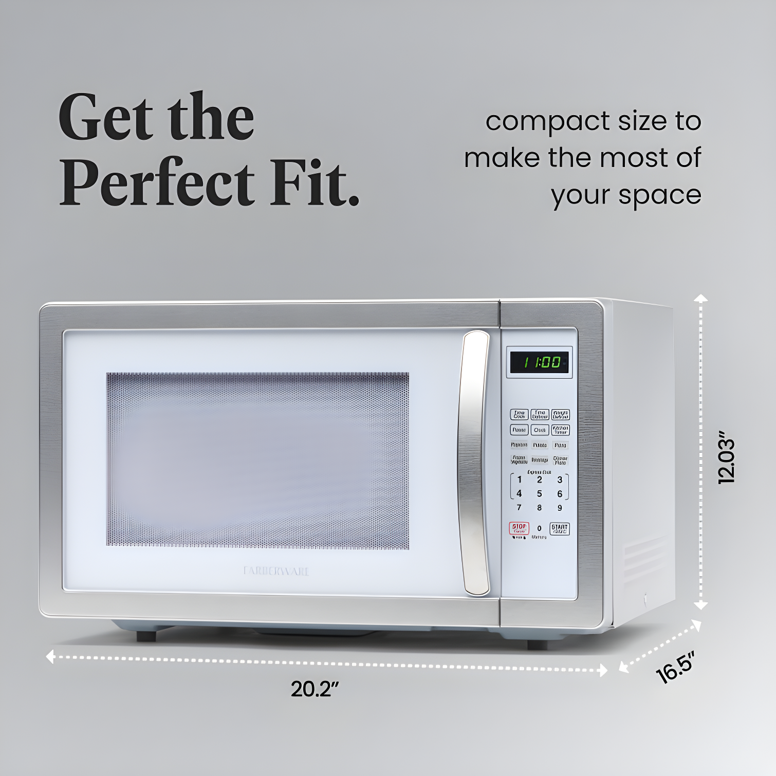 Farberware Farberware Classic Countertop Microwave Oven, 1.1 Cubic Feet cu. ft., 1000 watts, with Child Lock