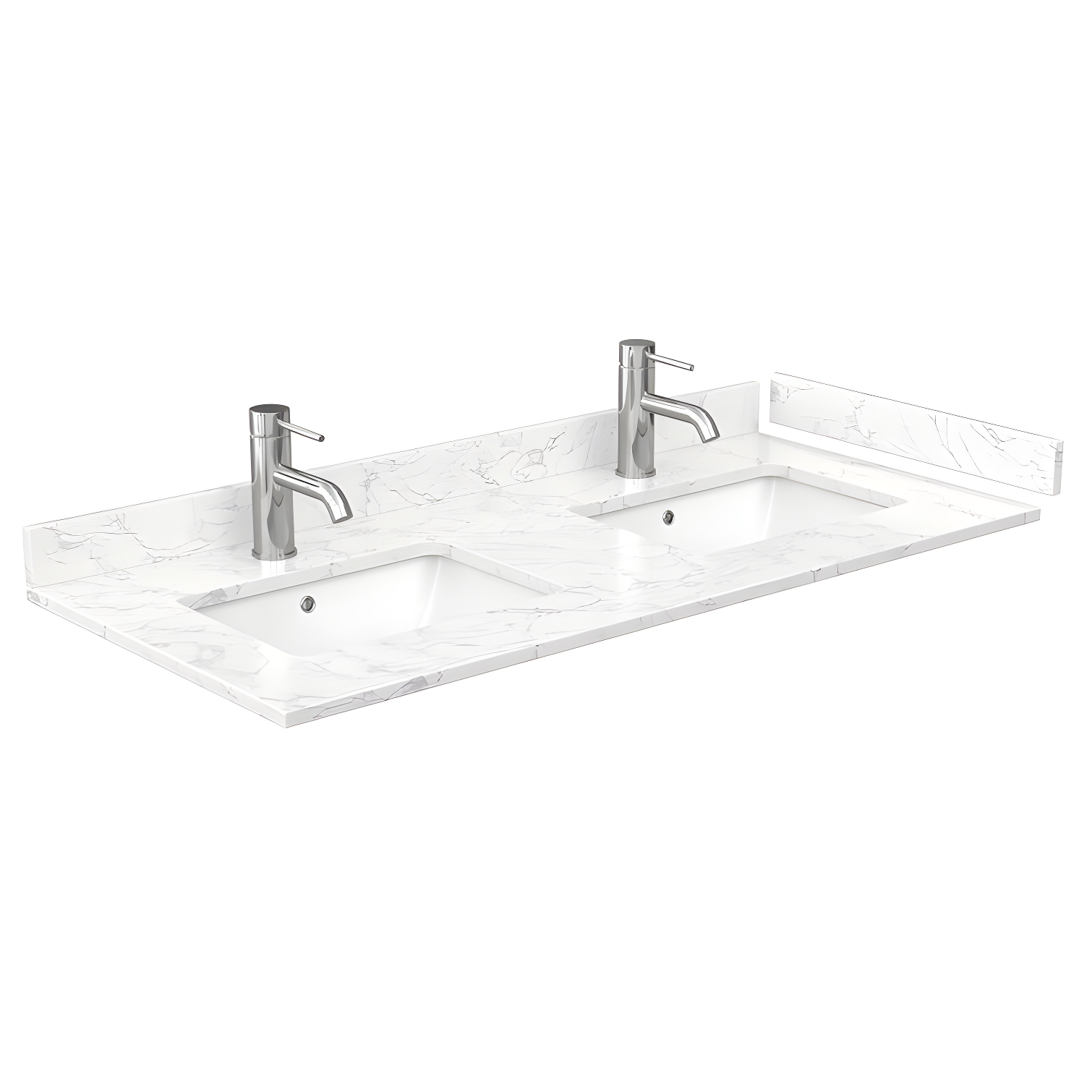 Wyndham Collection Avery 48'' Double Bathroom Vanity with Marble Top with Mirror