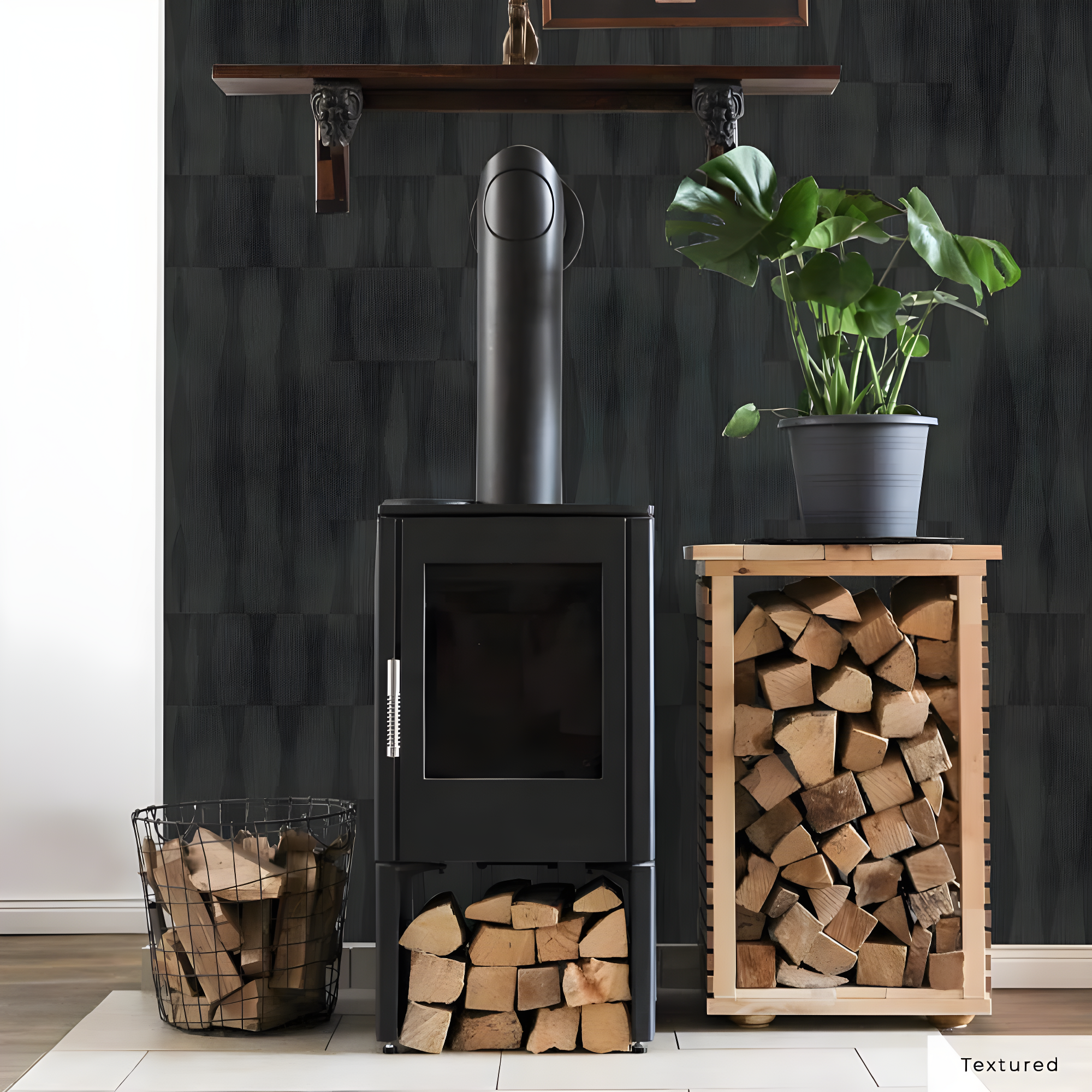 Mirin Peel + Stick Wallpaper - Textured Seagrass