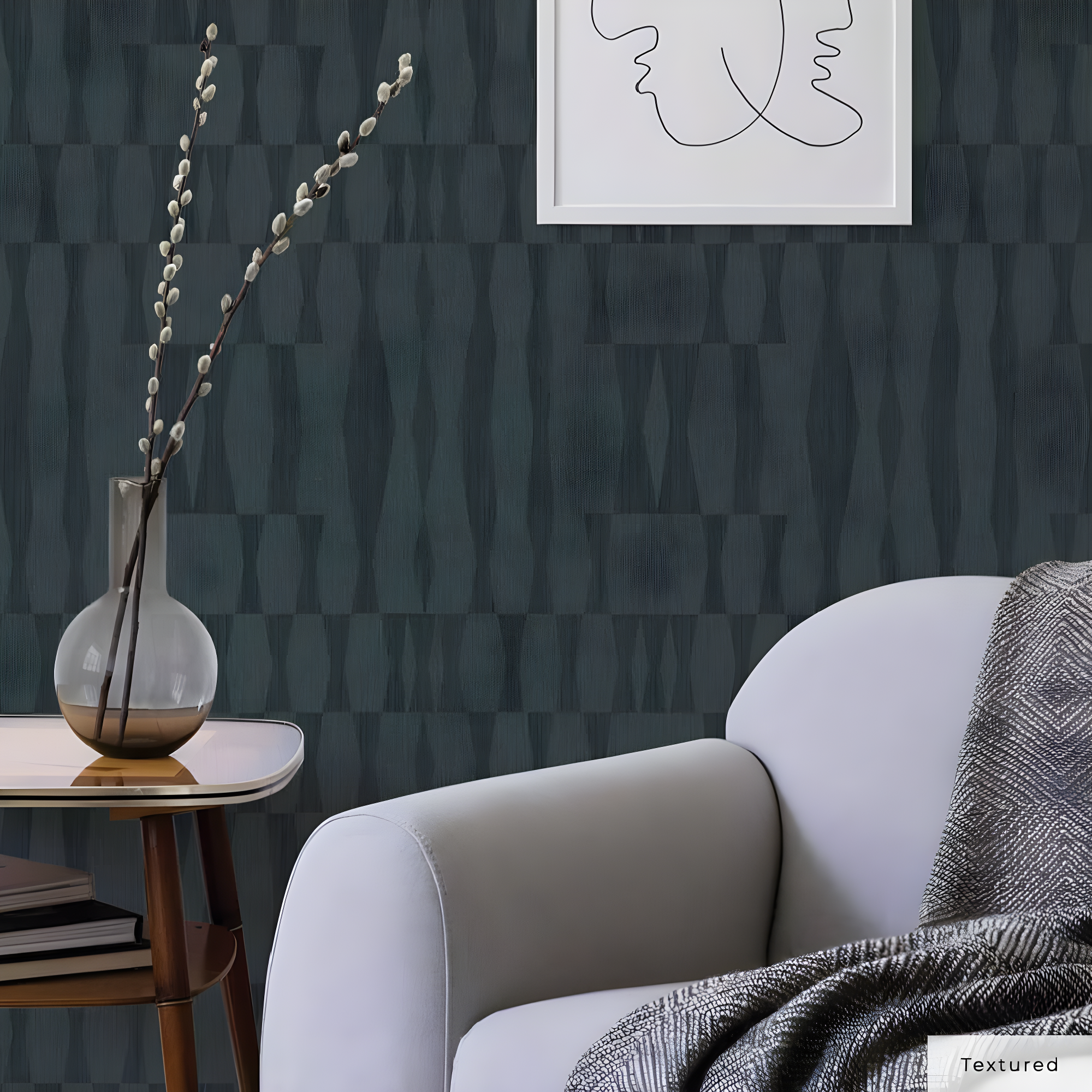 Mirin Peel + Stick Wallpaper - Textured Seagrass