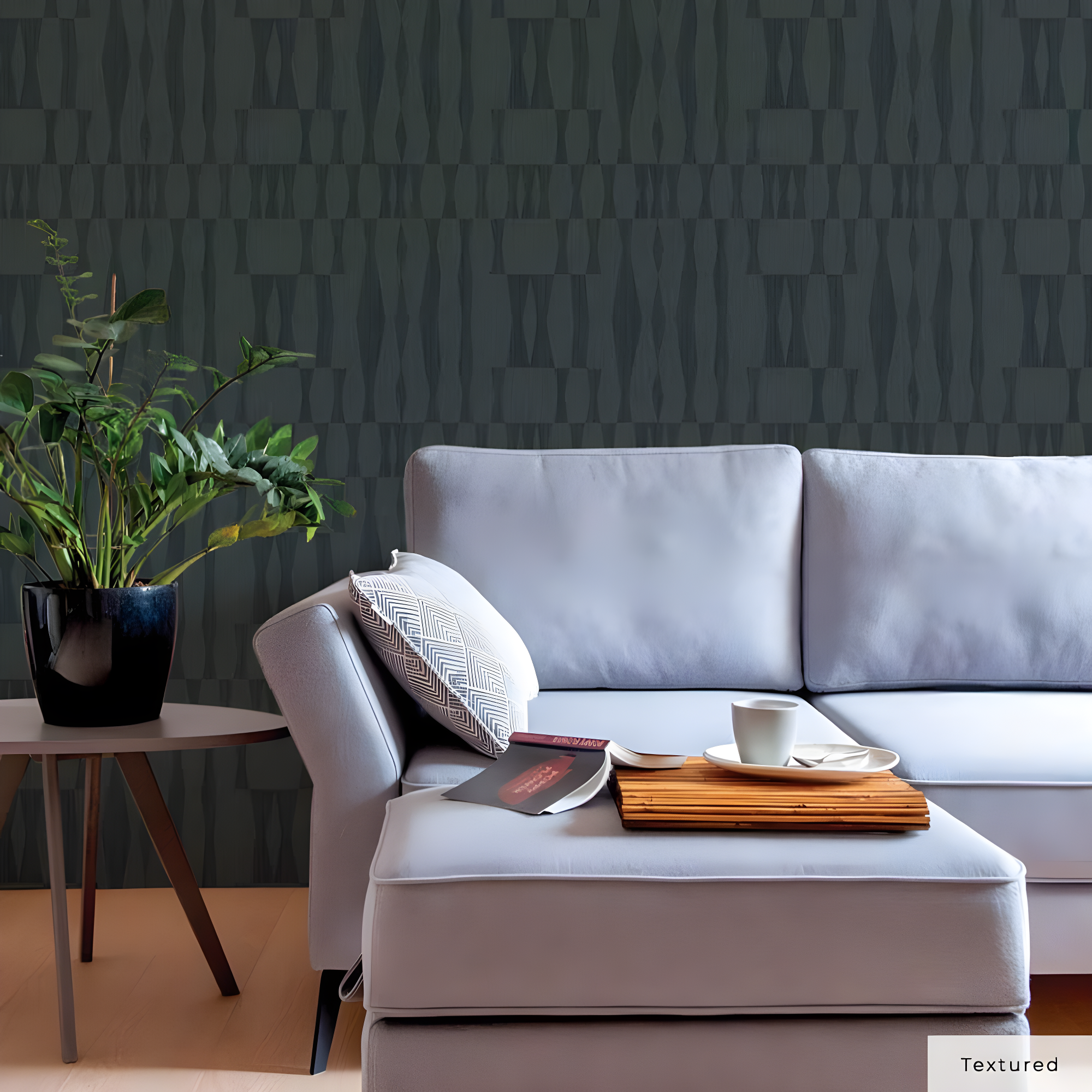 Mirin Peel + Stick Wallpaper - Textured Seagrass