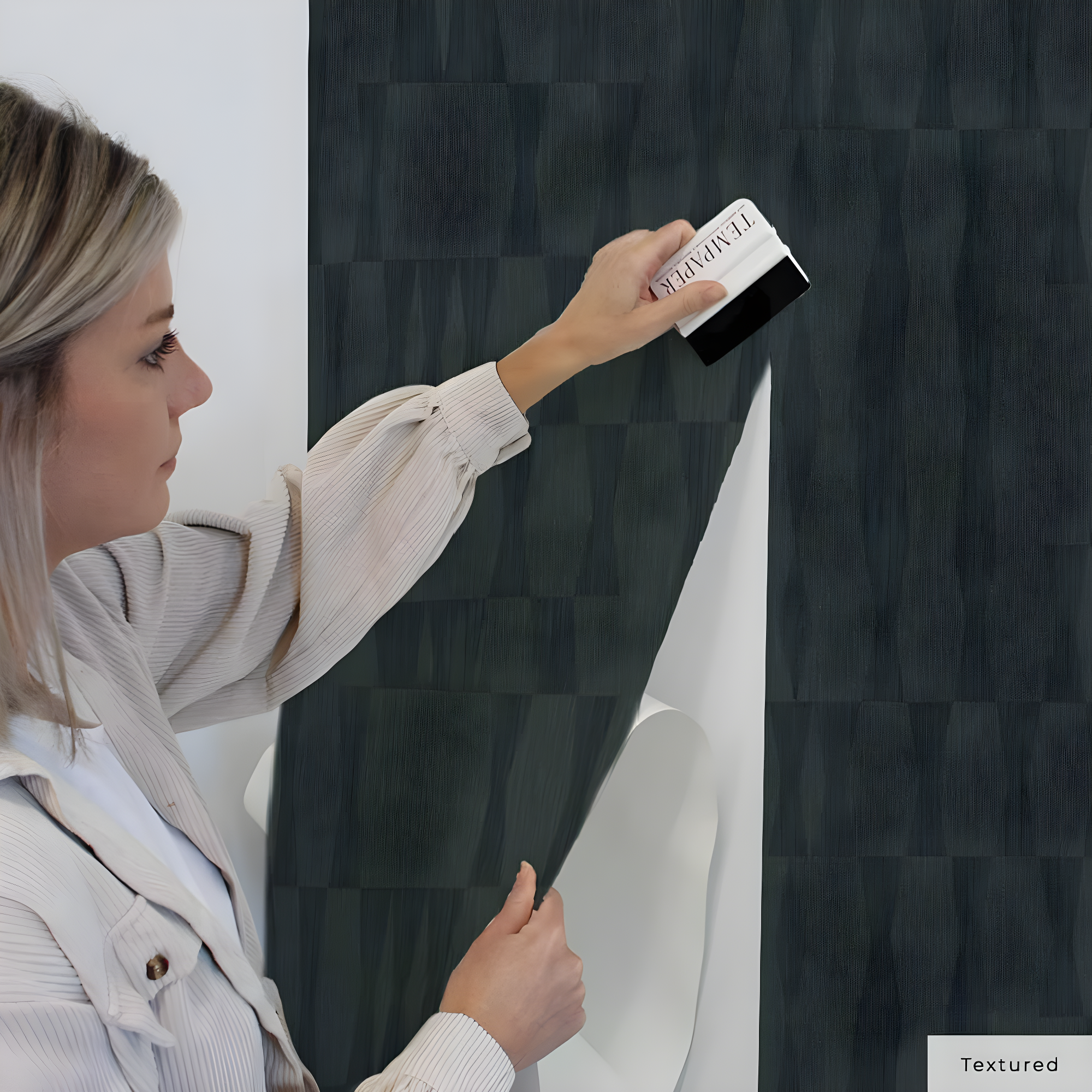 Mirin Peel + Stick Wallpaper - Textured Seagrass