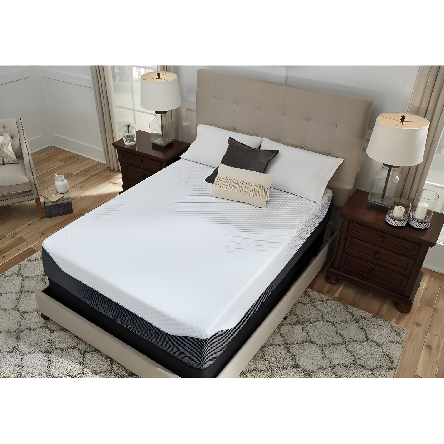 Signature Design by Ashley Signature Design by Ashley Chime Ultra Plush Charcoal Infused Memory Foam Mattress