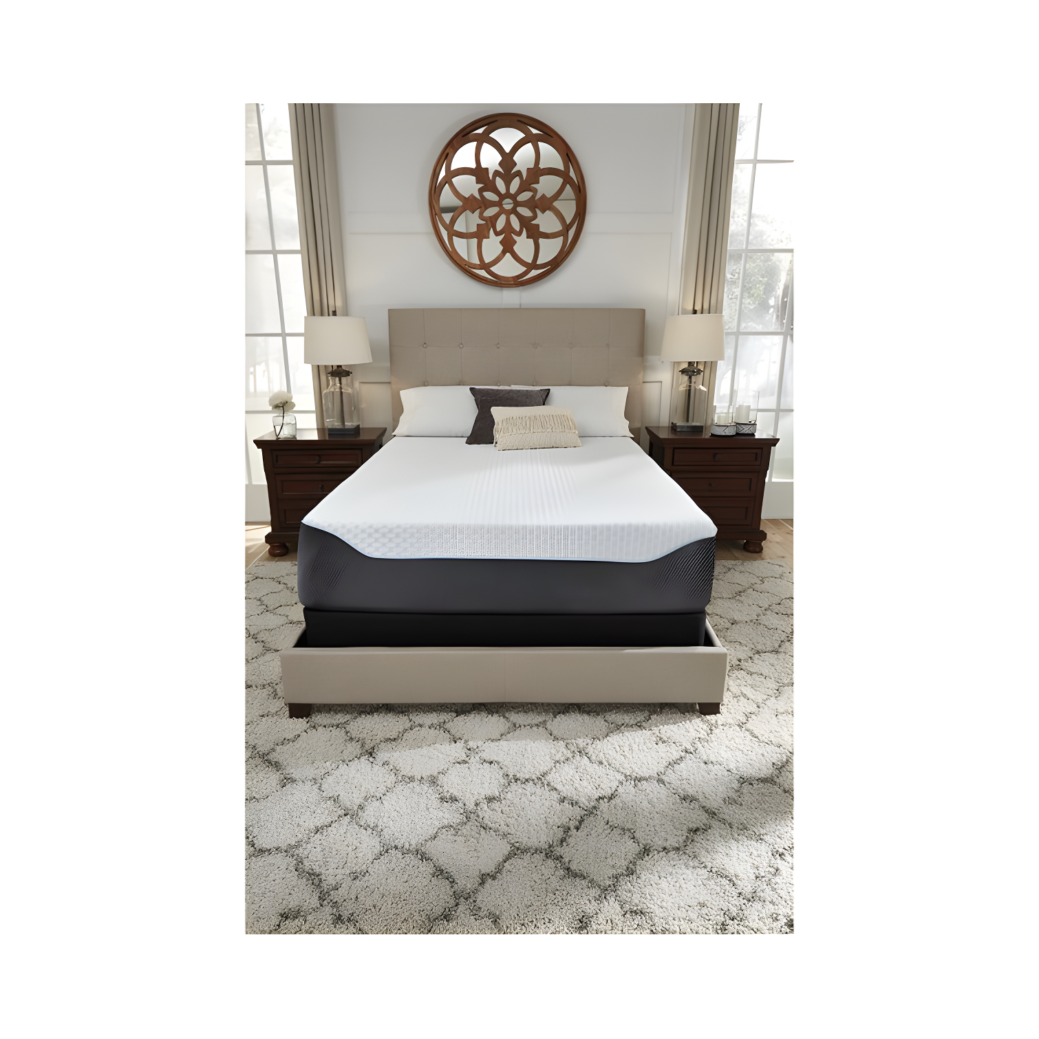 Signature Design by Ashley Signature Design by Ashley Chime Ultra Plush Charcoal Infused Memory Foam Mattress