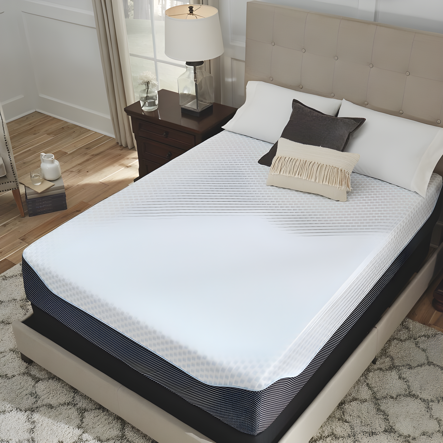 Signature Design by Ashley Signature Design by Ashley Chime Ultra Plush Charcoal Infused Memory Foam Mattress