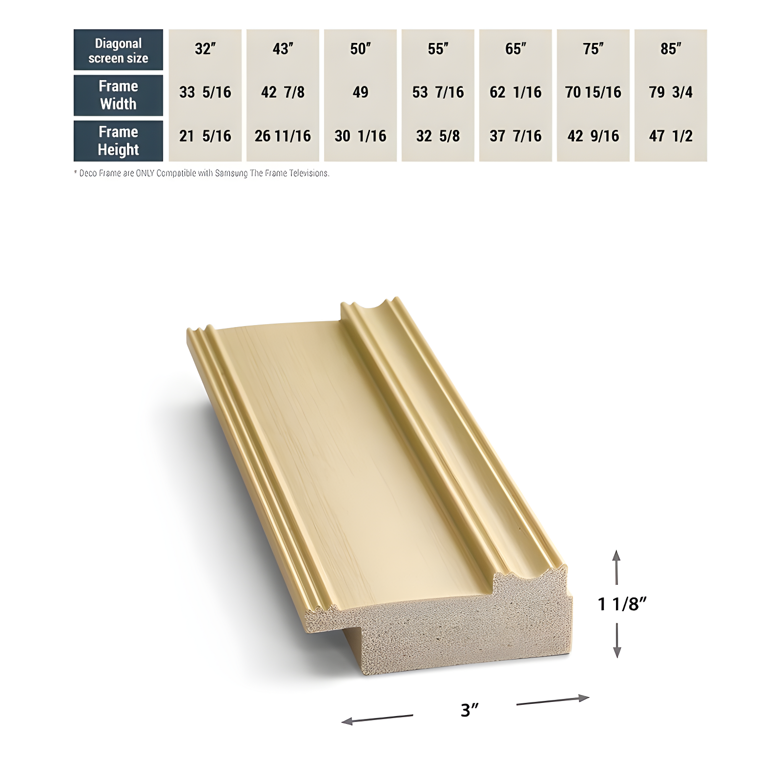 Deco TV Frames Deco TV Frame for Samsung Frame TV and Frame Pro