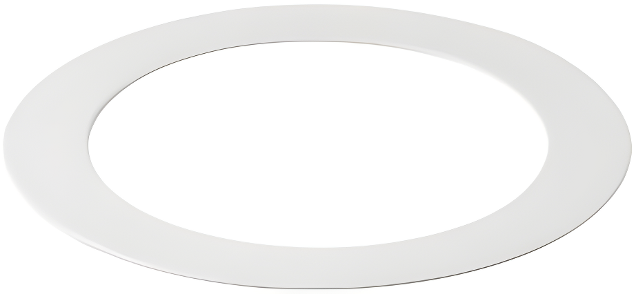 White Aluminum Ceiling Goof Ring for 3-4 Inch Downlights