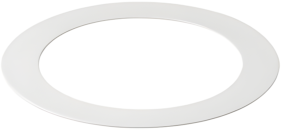 White Aluminum Ceiling Goof Ring for 3-4 Inch Downlights