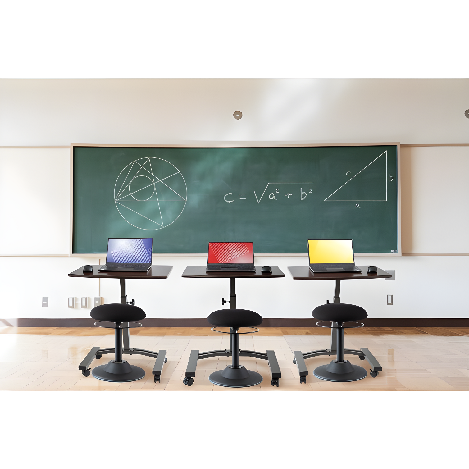 Seville Classics AIRLIFT® 24'' W Rolling Desk or Stand with Wheels & Reviews | Wayfair