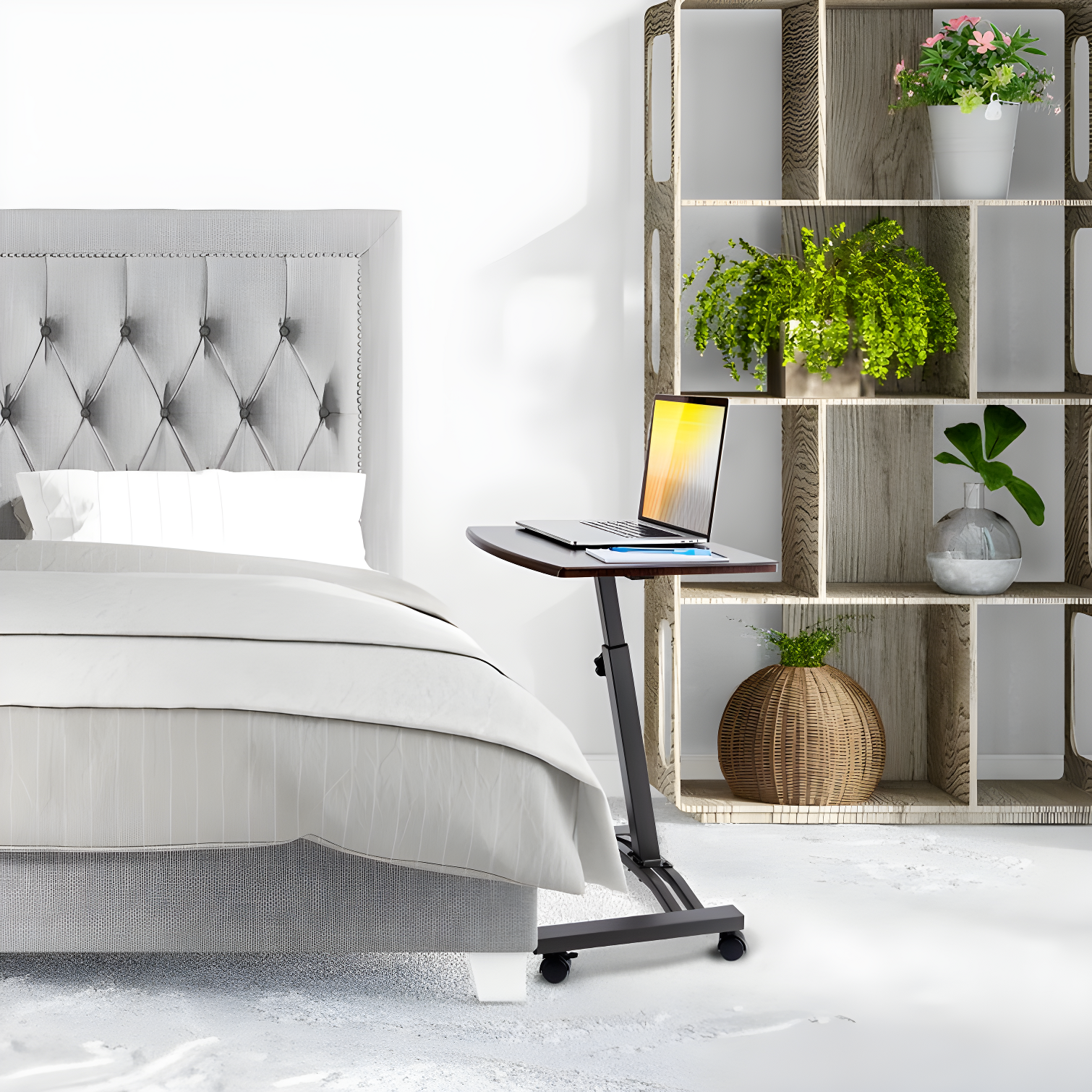 Seville Classics AIRLIFT® 24'' W Rolling Desk or Stand with Wheels & Reviews | Wayfair