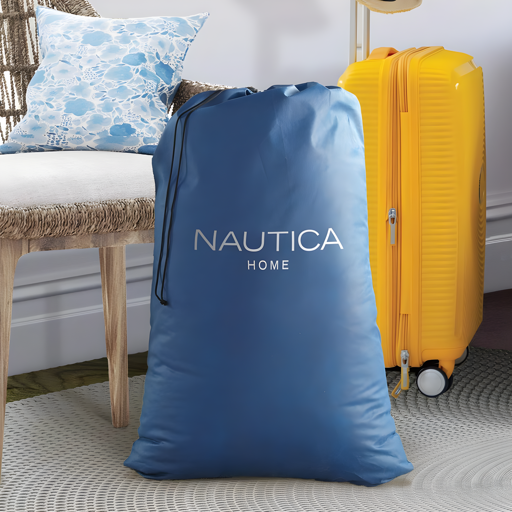 Nautica Nautica PlushAire Inflatable Air Mattress with Anti-leak Built-in Pump and Puncture Resistant Vinyl