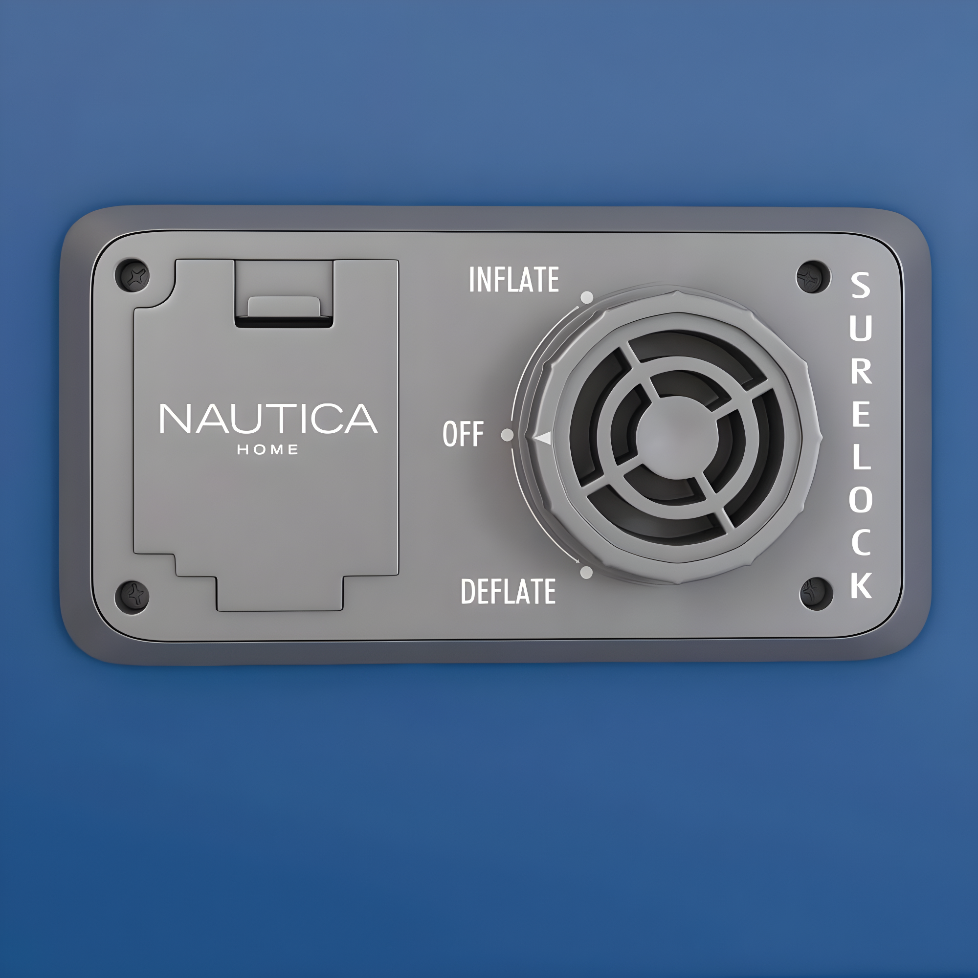 Nautica Nautica PlushAire Inflatable Air Mattress with Anti-leak Built-in Pump and Puncture Resistant Vinyl