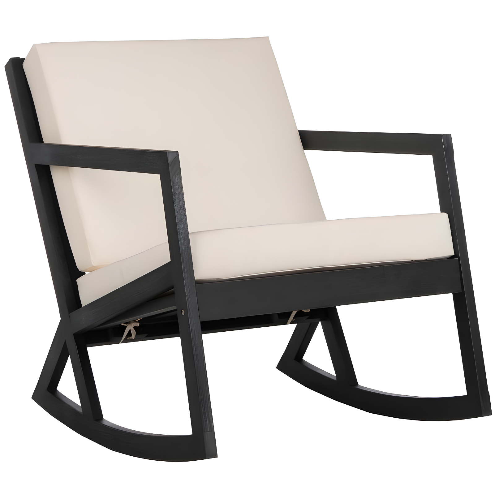 Vernon Rocking Chair - Black/Beige - Safavieh.