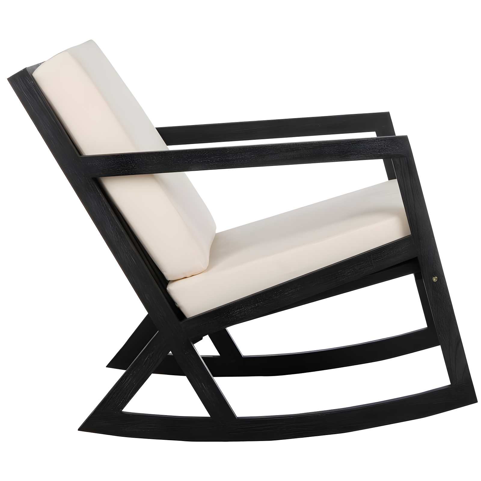 Vernon Rocking Chair - Black/Beige - Safavieh.