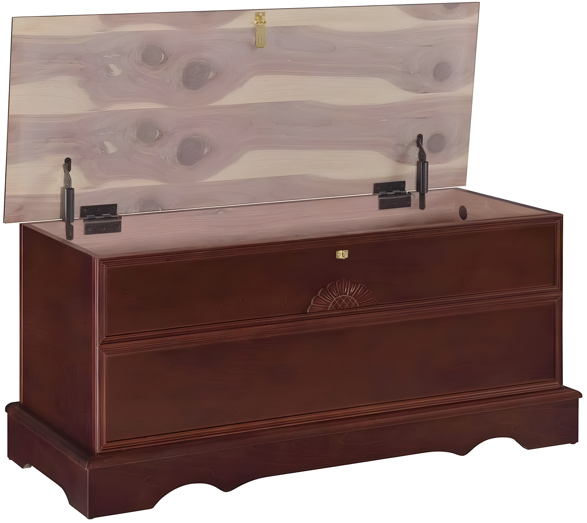 Coaster Paula Traditional Rectangular Wood Cedar Chest Warm Brown