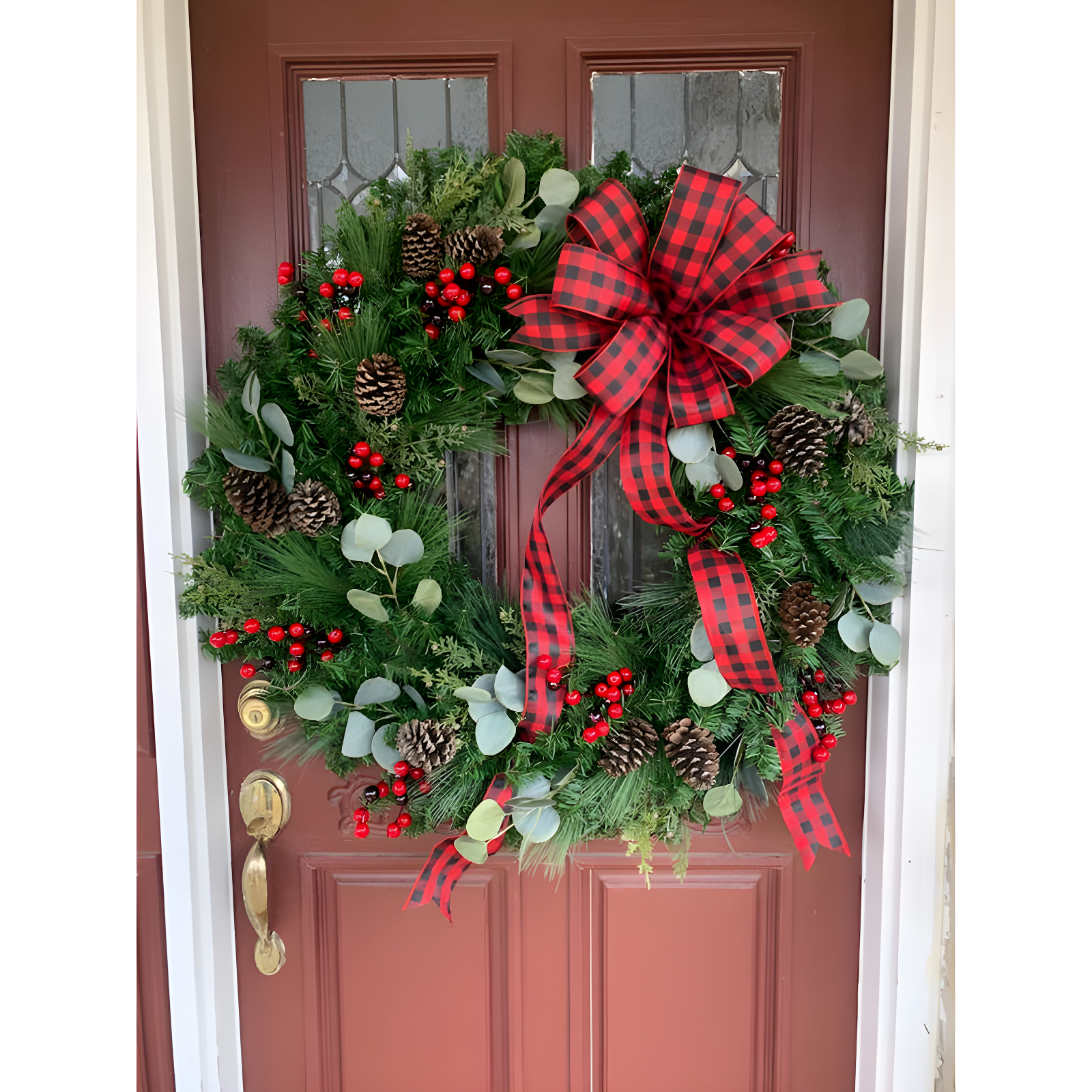 Canadian Pine Artificial Christmas Wreath Unlit