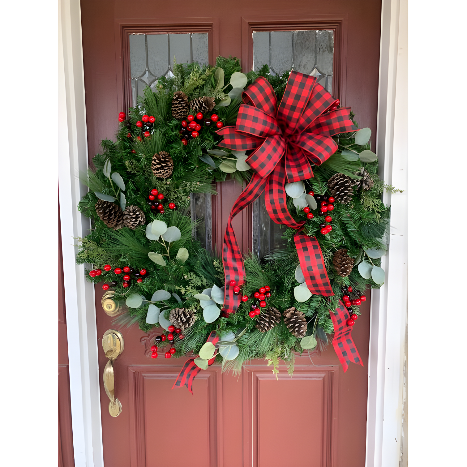 Canadian Pine Artificial Christmas Wreath Unlit
